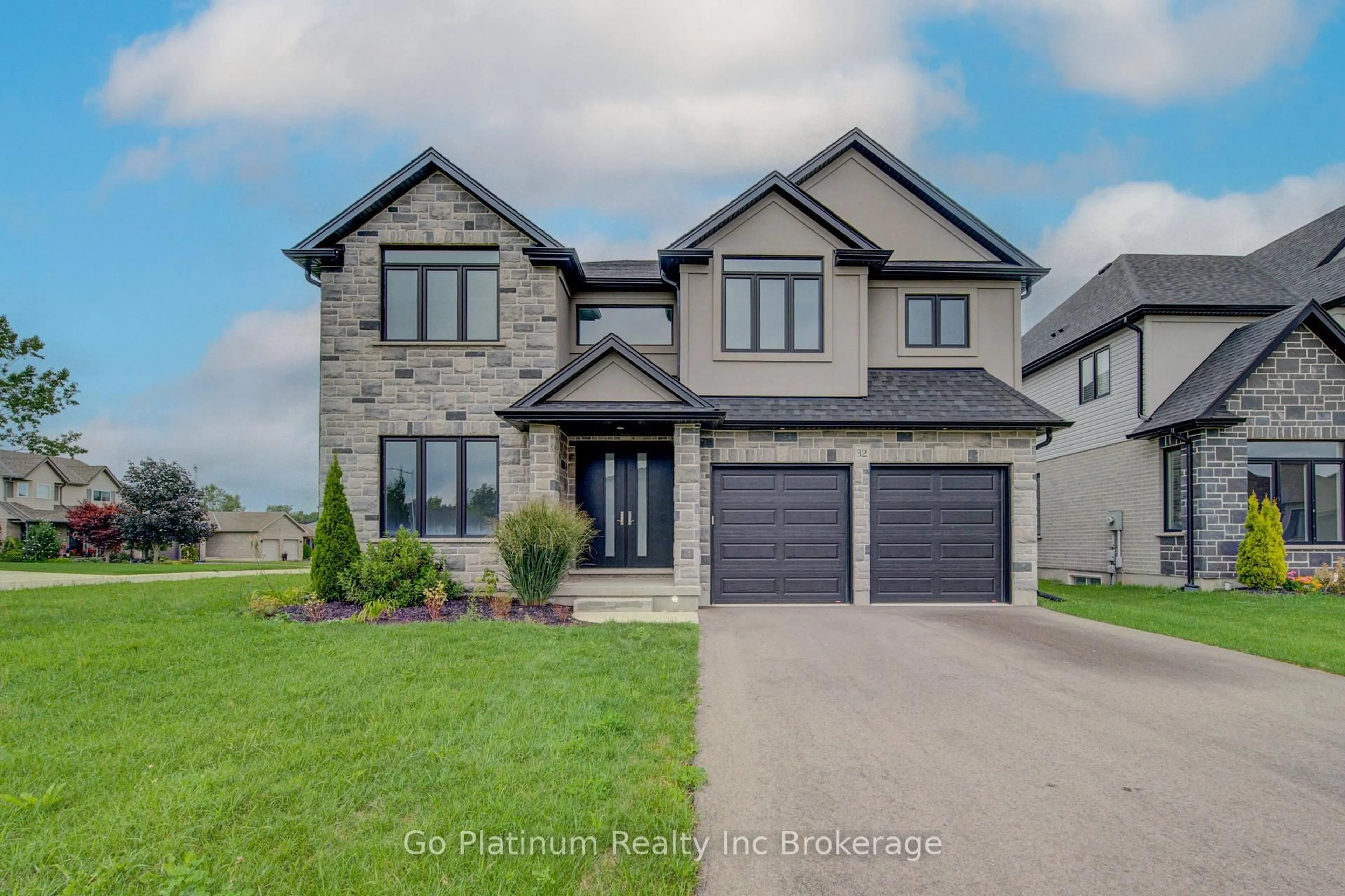 Home with brick exterior material, street for 32 Sycamore Dr, Tillsonburg Ontario N4G 5R9