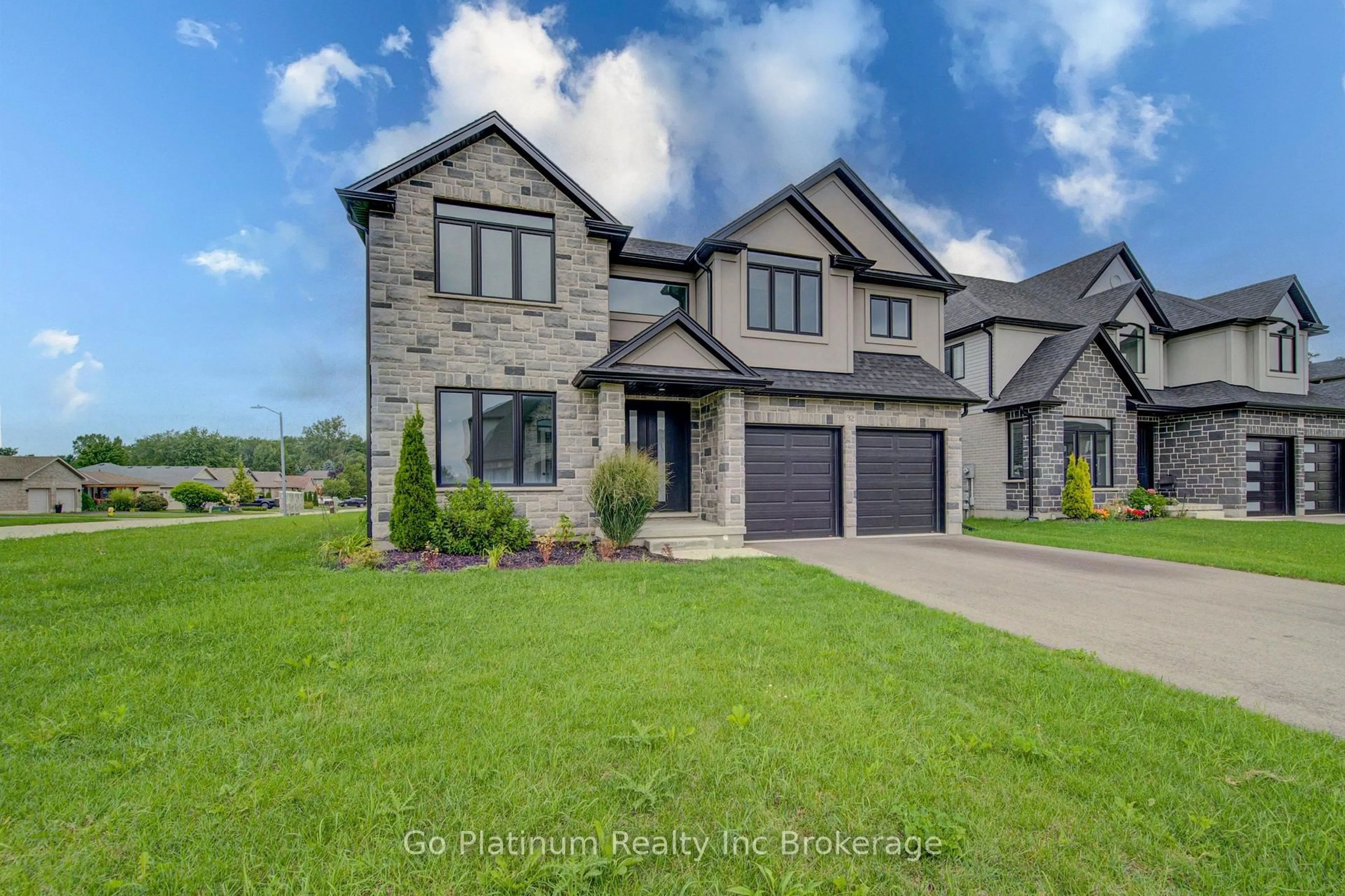 Home with brick exterior material, street for 32 Sycamore Dr, Tillsonburg Ontario N4G 5R9