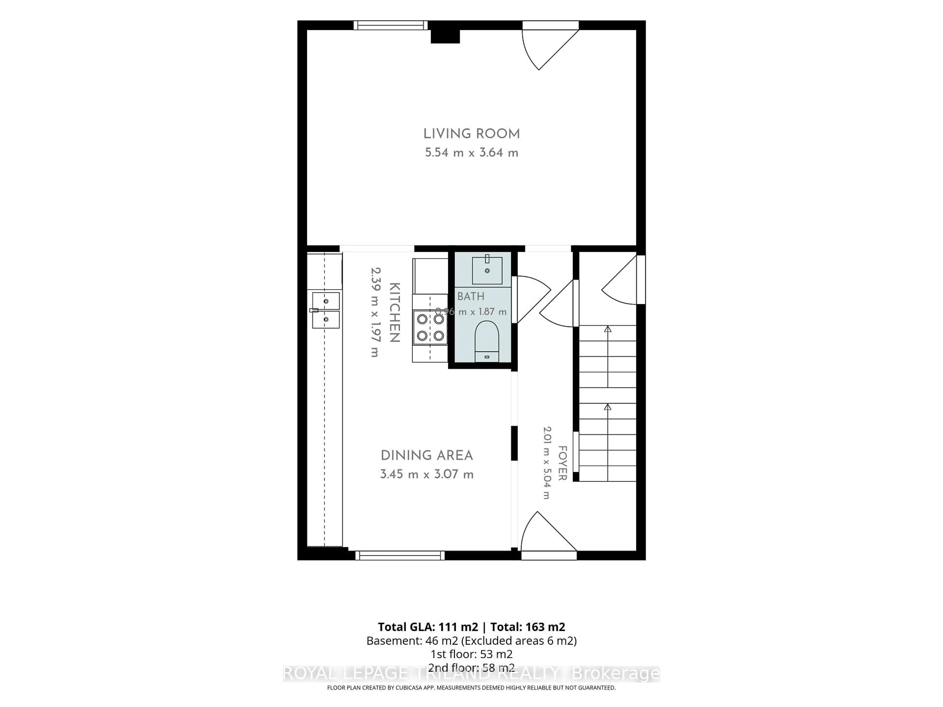 Floor plan for 55 Mohegan Cres, London East Ontario N5V 2X7