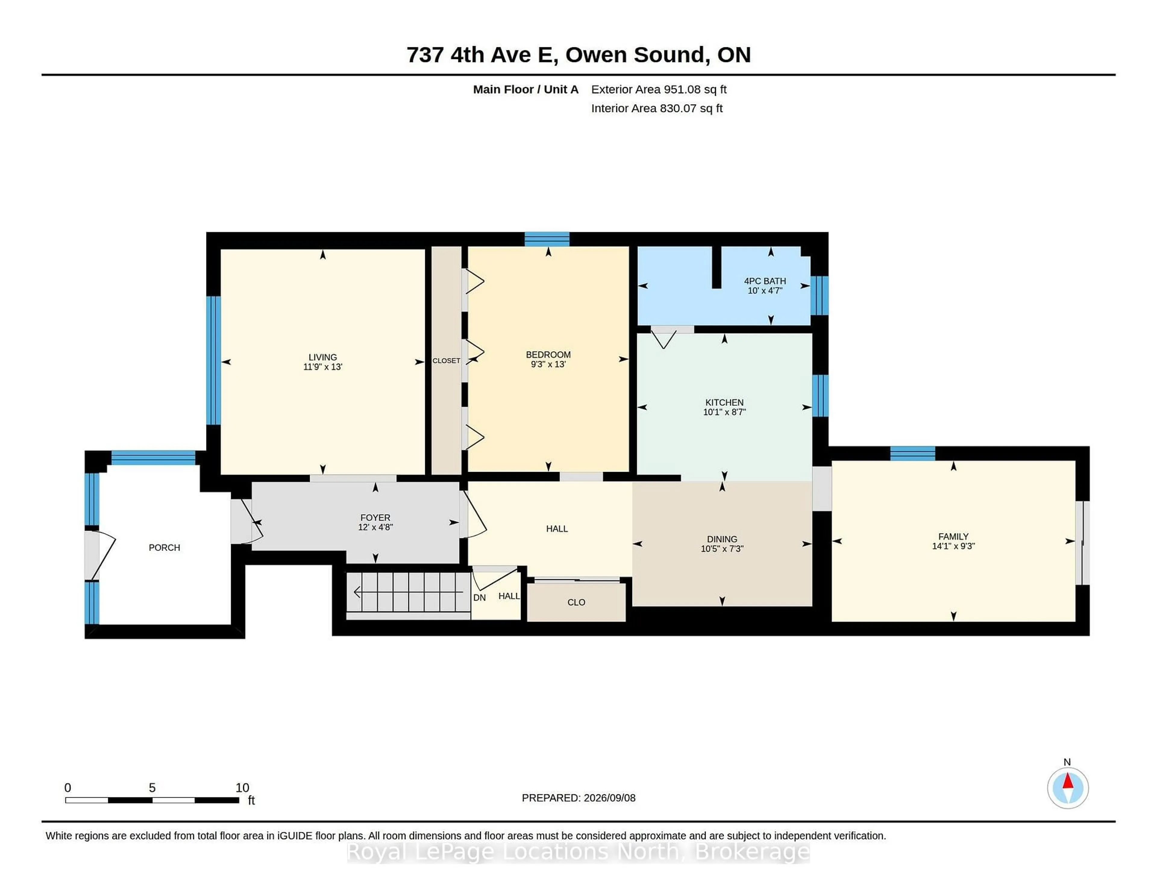 Floor plan for 737 4th Ave, Owen Sound Ontario N4K 2N5