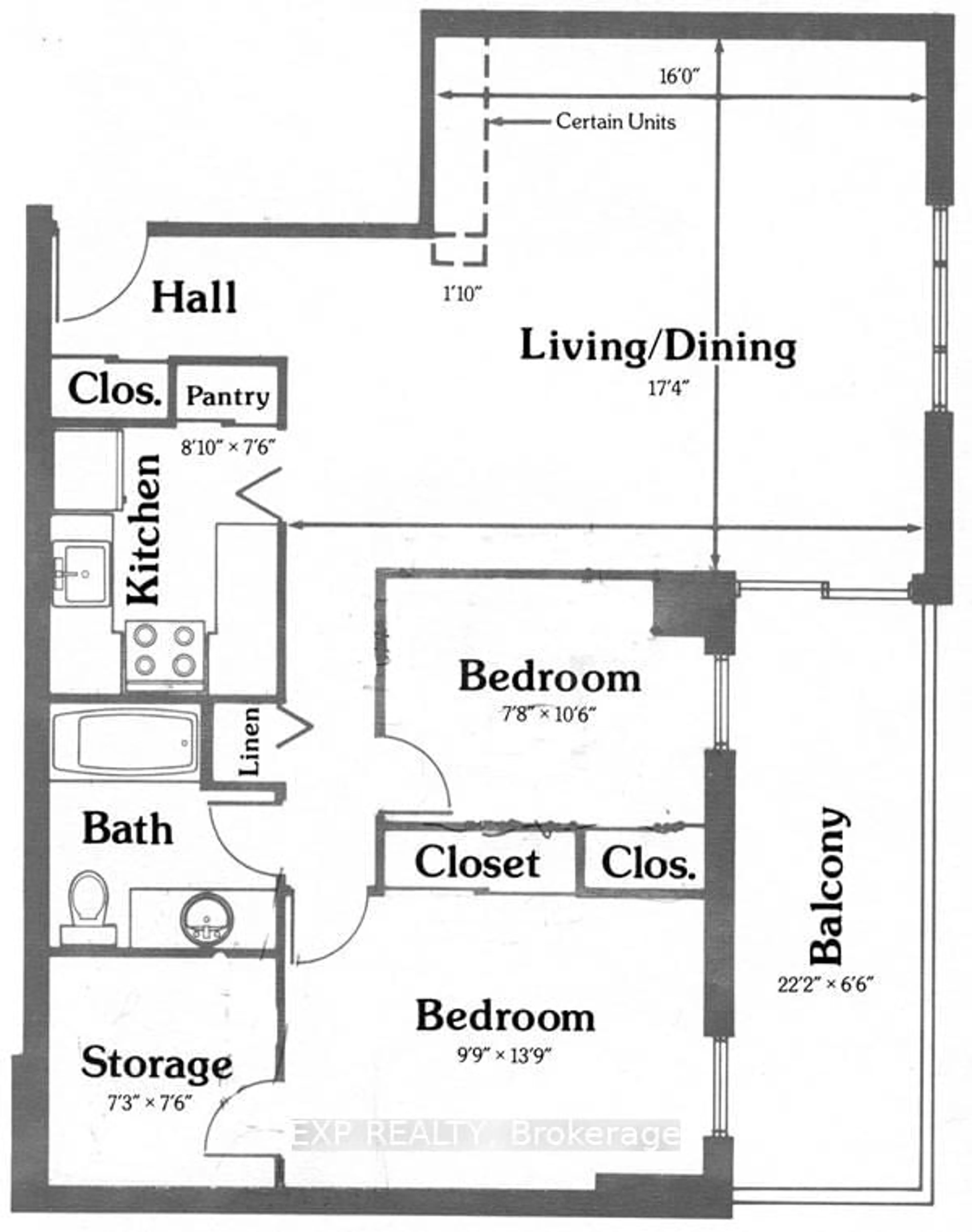 Floor plan for 475 Laurier Ave #1002, Ottawa Ontario K1R 7X1