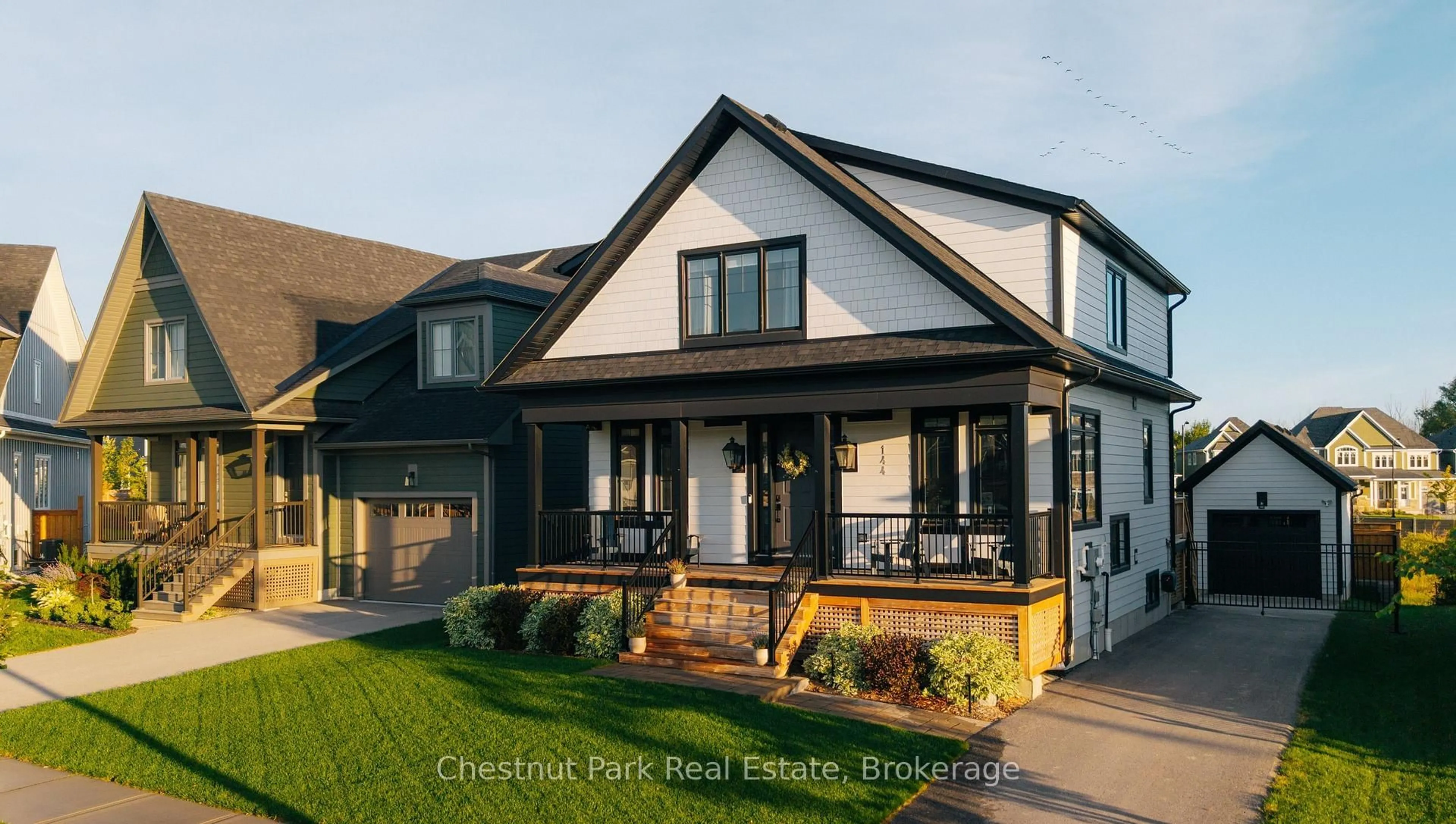 Home with brick exterior material, street for 144 Black Willow Cres, Blue Mountains Ontario L9Y 0Z3