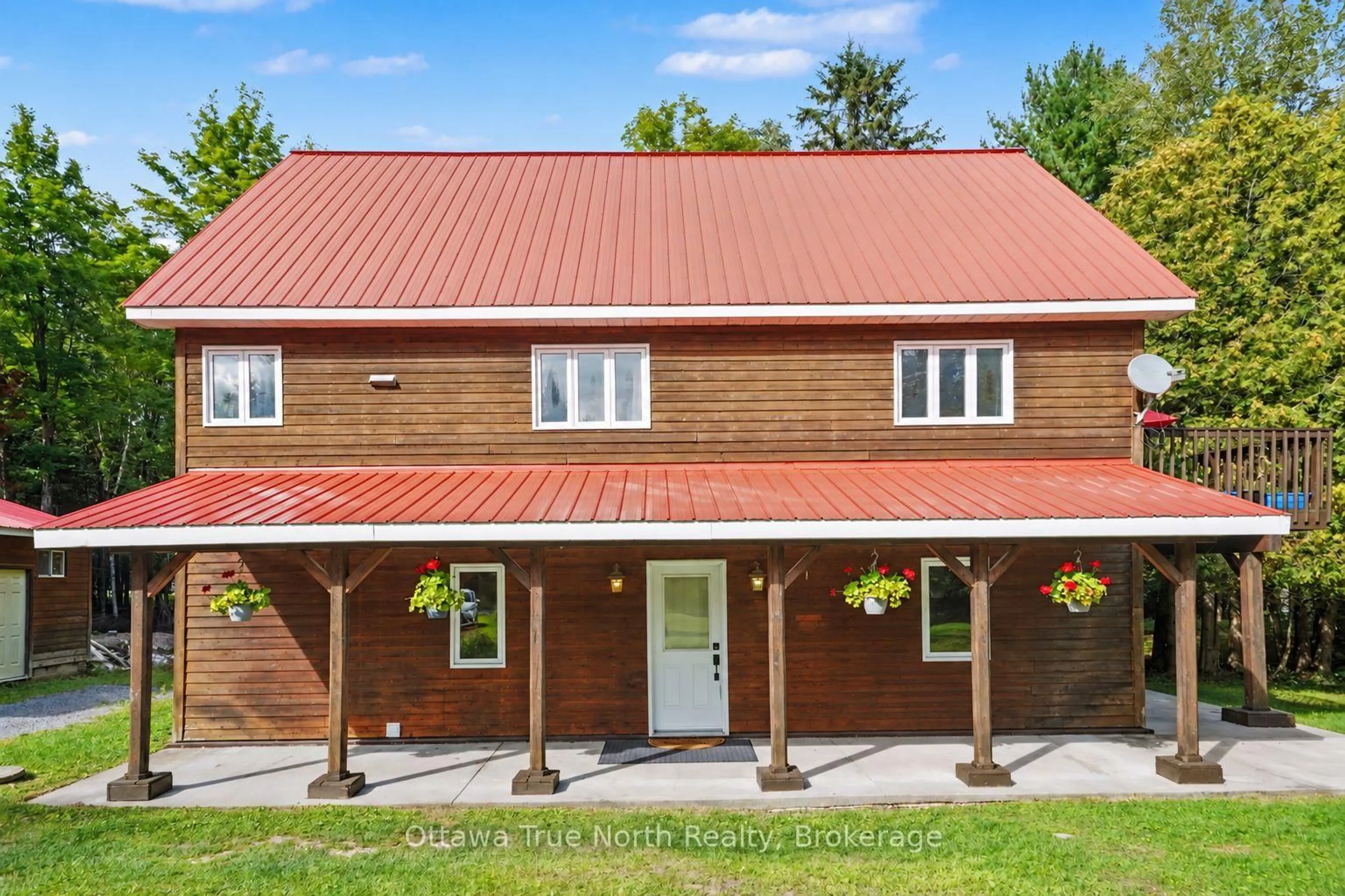 A pic from outside/outdoor area/front of a property/back of a property/a pic from drone, building for 464 Dalhousie 1A Concession, Lanark Ontario K0G 1K0
