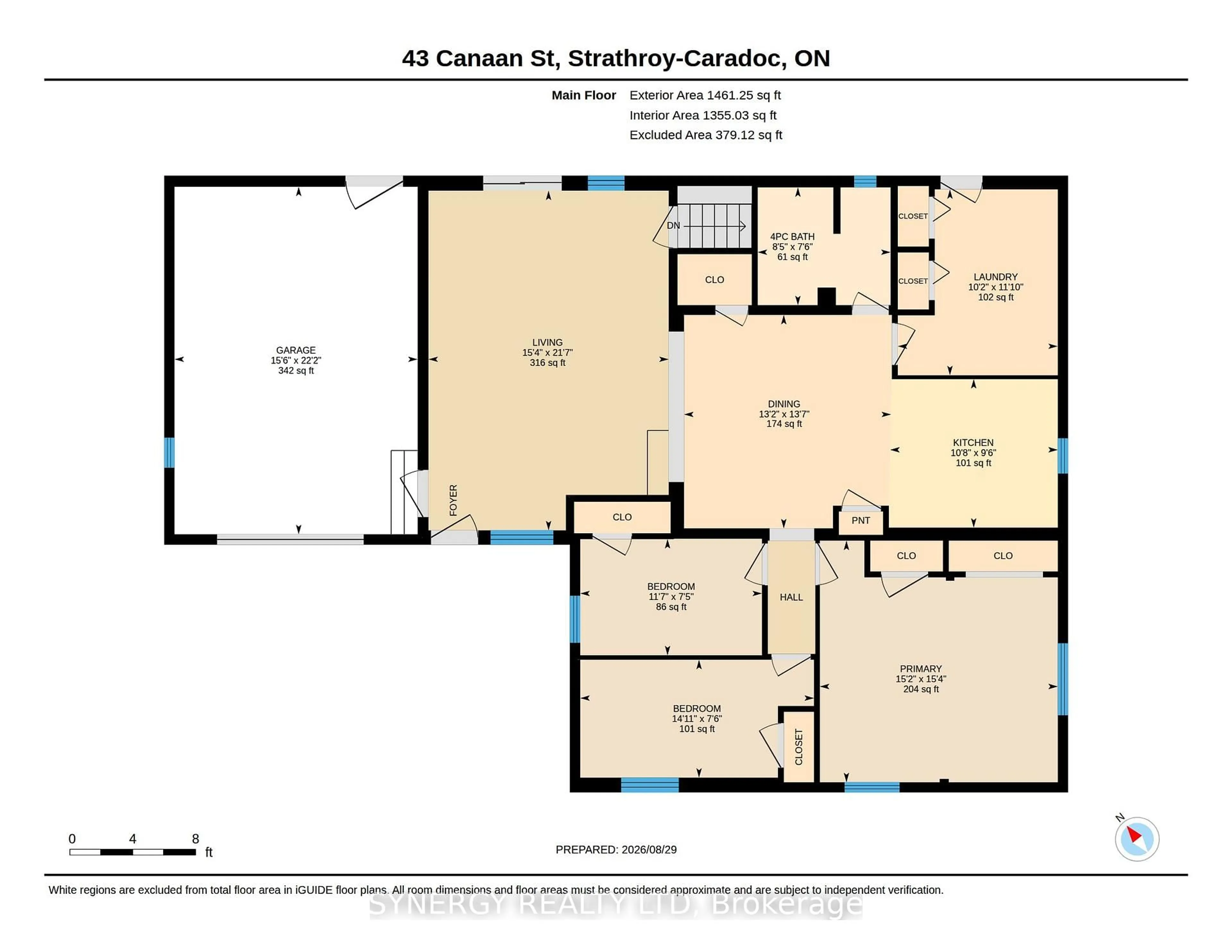 Floor plan for 43 Canaan St, Strathroy-Caradoc Ontario N7G 1L7