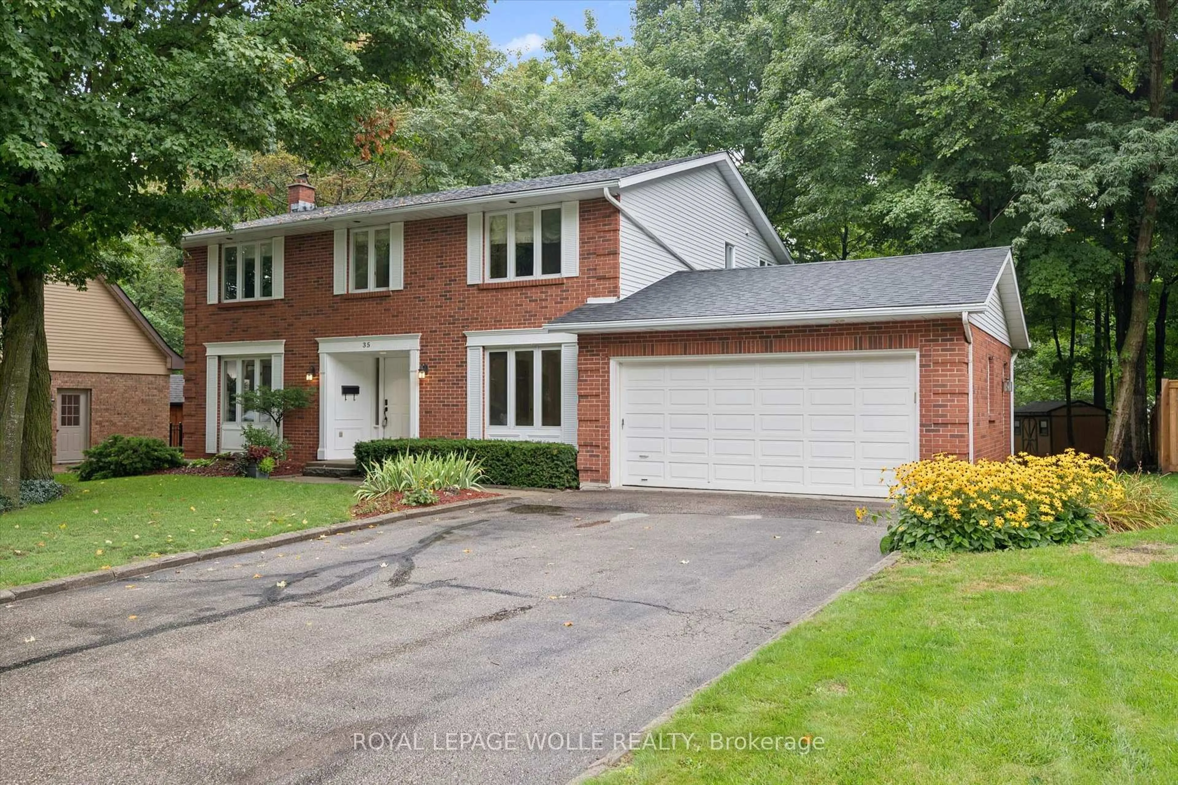 Home with brick exterior material, street for 35 Pintail Dr, Woolwich Ontario N3B 3G8