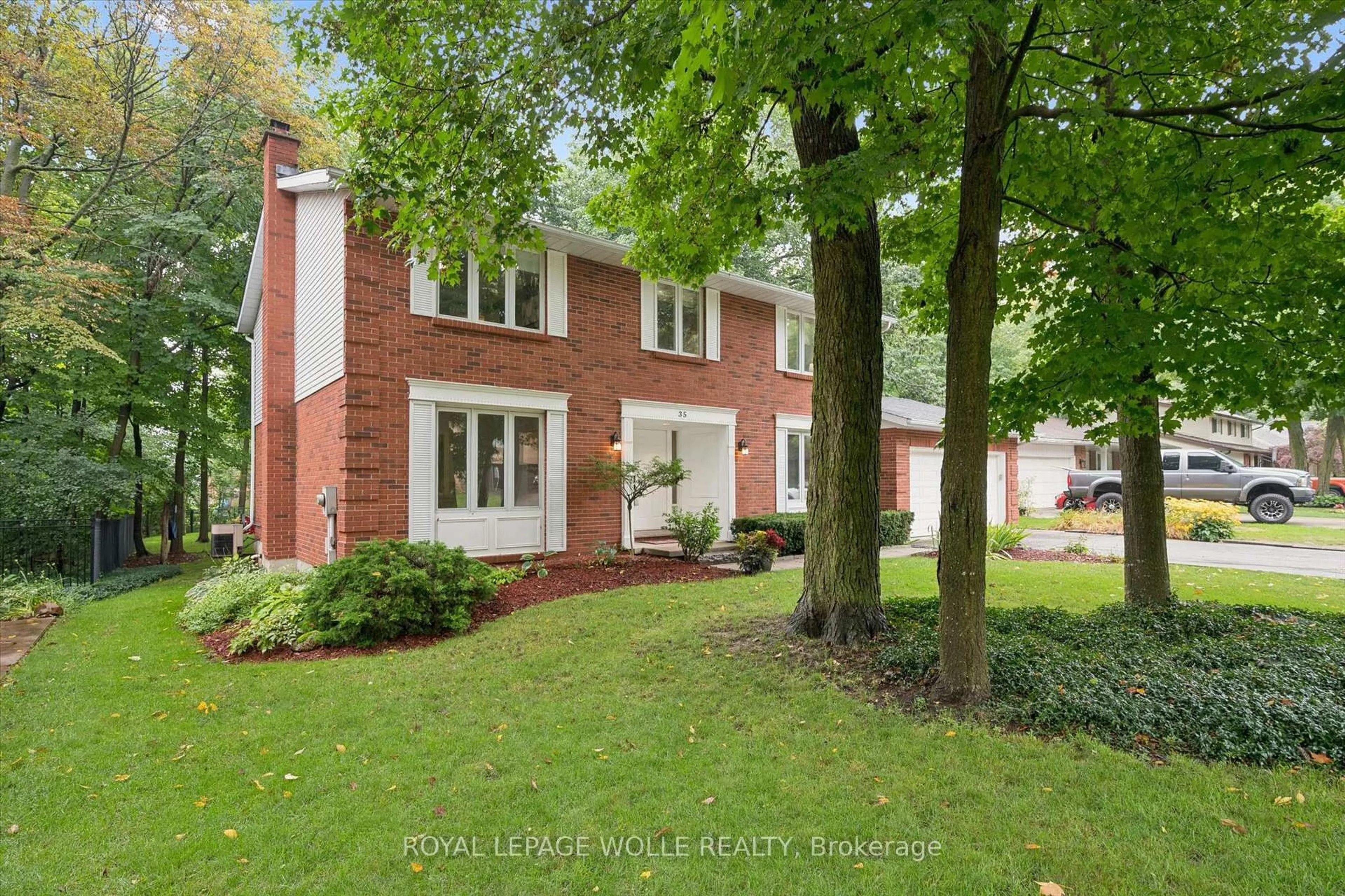 Home with brick exterior material, street for 35 Pintail Dr, Woolwich Ontario N3B 3G8