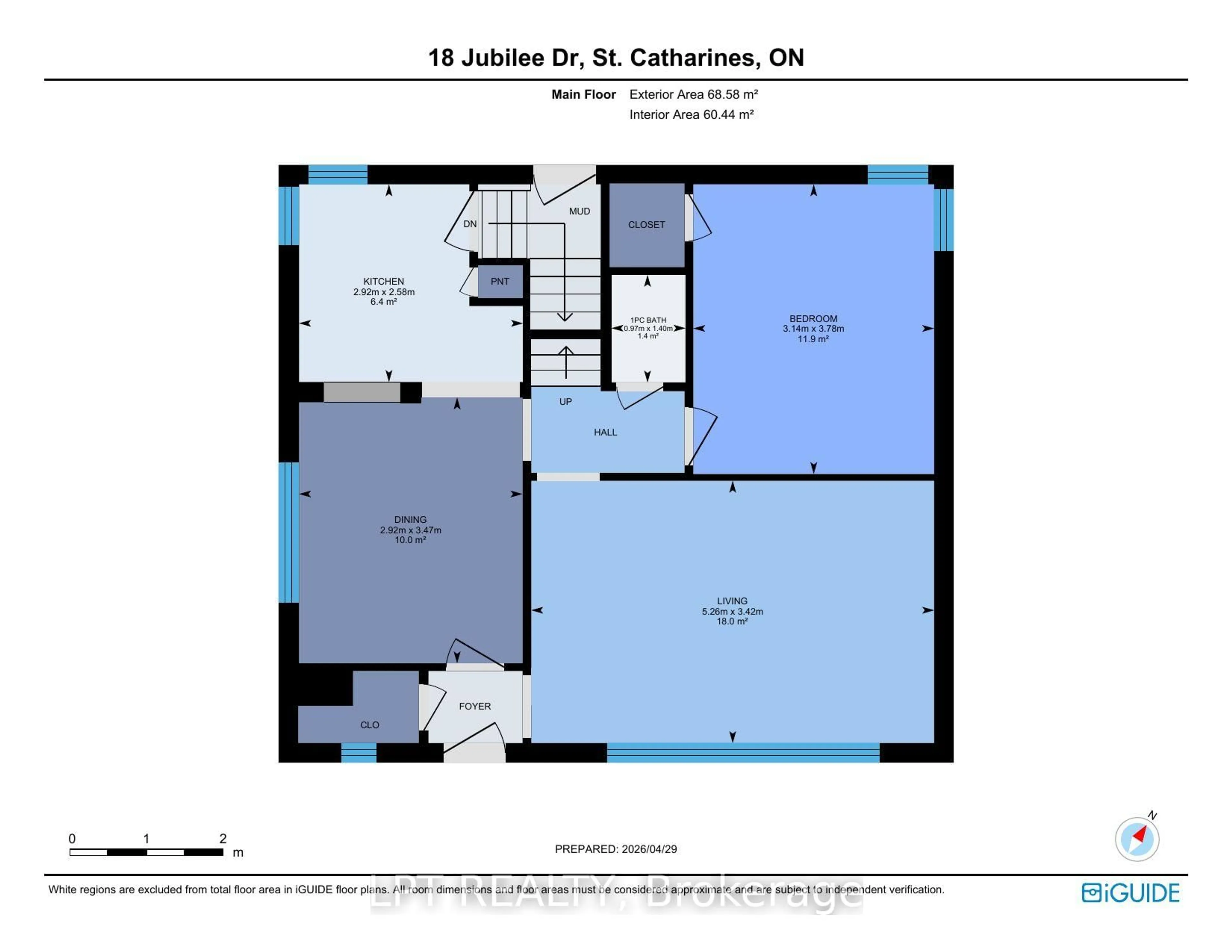 Floor plan for 18 Jubilee Dr, St. Catharines Ontario L2M 4P8
