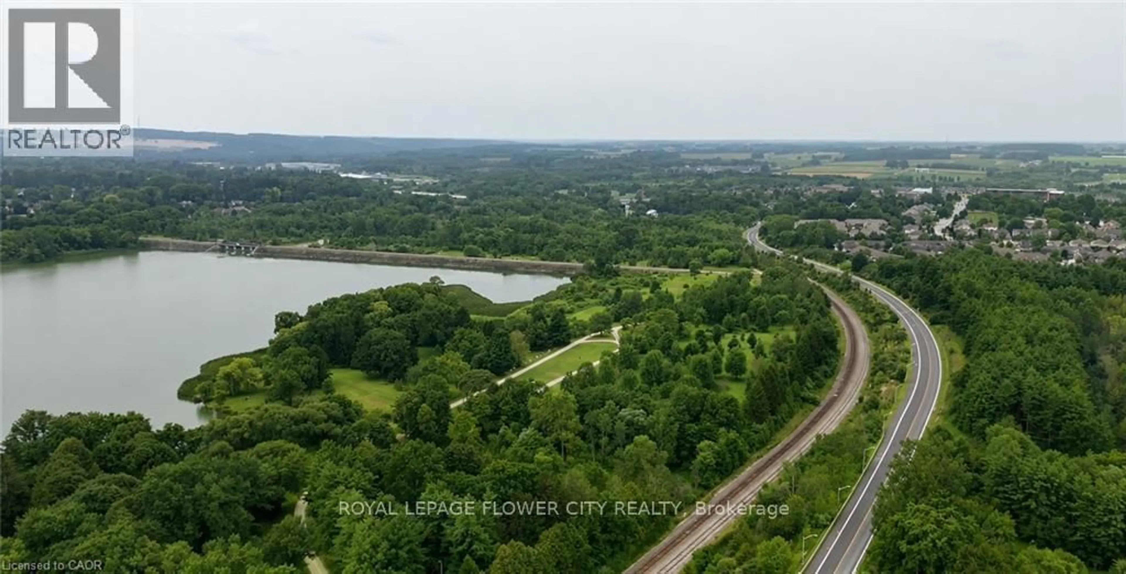 A pic from outside/outdoor area/front of a property/back of a property/a pic from drone, water/lake/river/ocean view for 269 Pittock Park Rd #9, Woodstock Ontario N4S 7W2