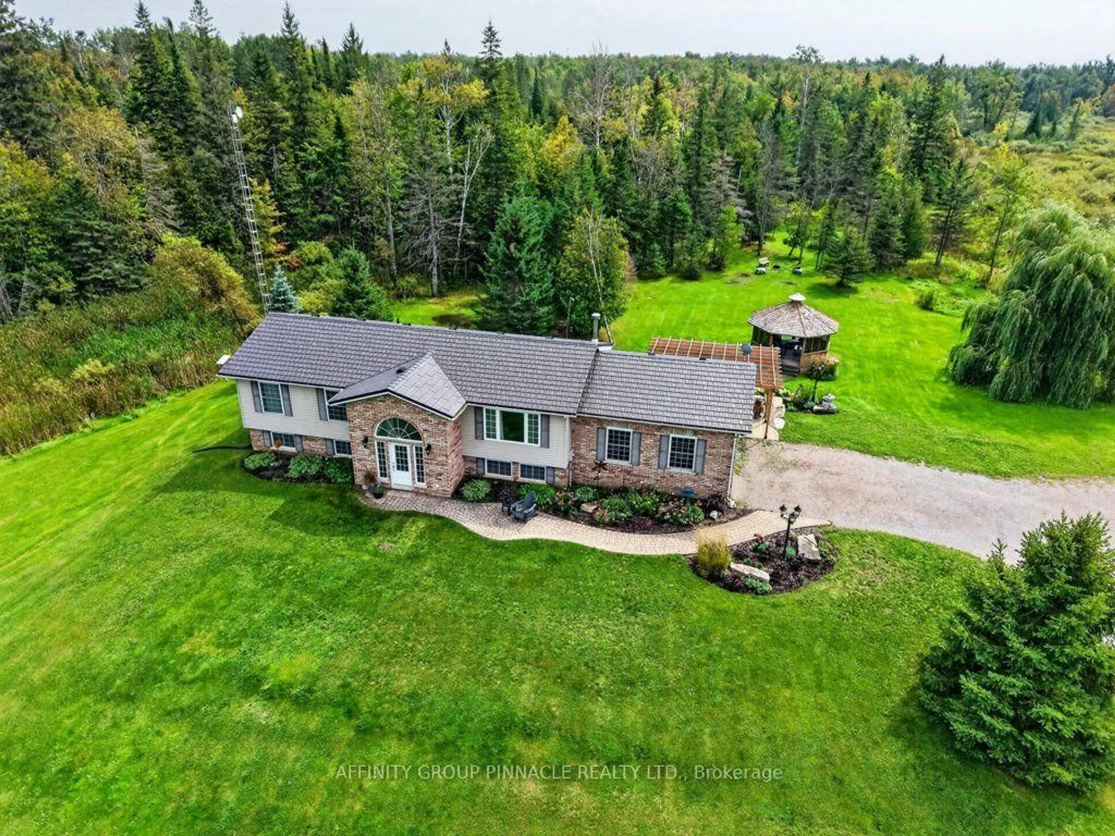A pic from outside/outdoor area/front of a property/back of a property/a pic from drone, unknown for 838 Traceys Hill Rd, Kawartha Lakes Ontario K0L 2W0