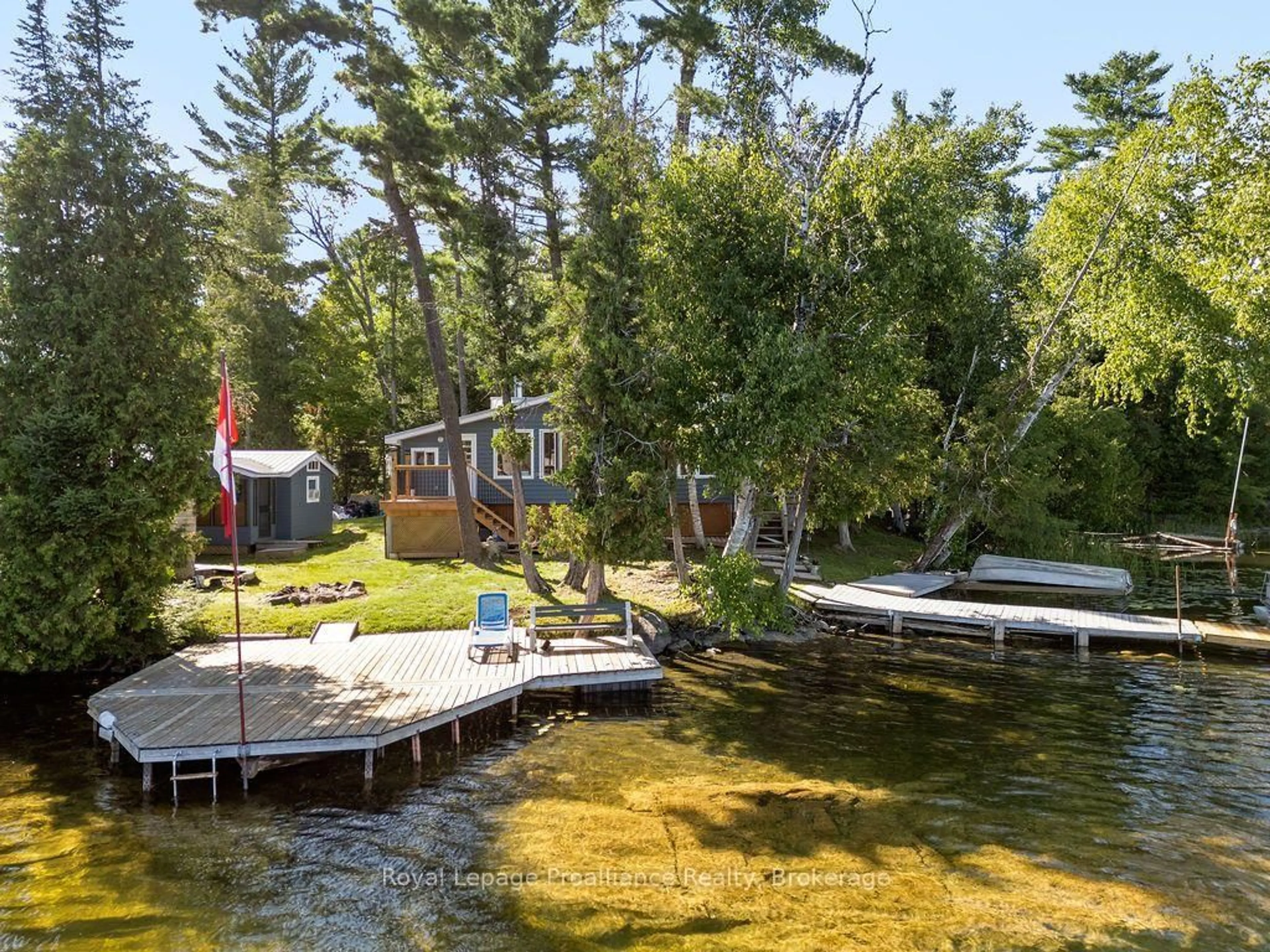 A pic from outside/outdoor area/front of a property/back of a property/a pic from drone, water/lake/river/ocean view for 5 Water - Gunter Lake, Hastings Ontario K0L 1W0