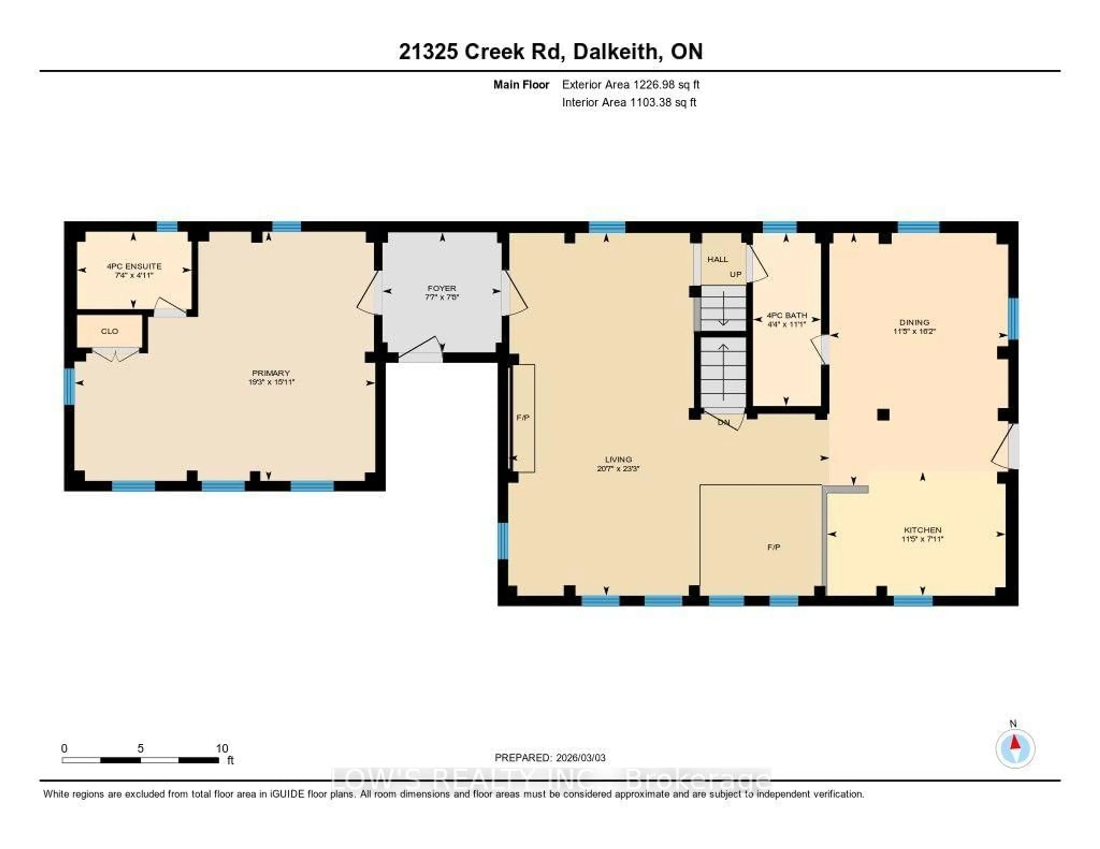 Floor plan for 21325 Creek Rd, North Glengarry Ontario K0B 1E0