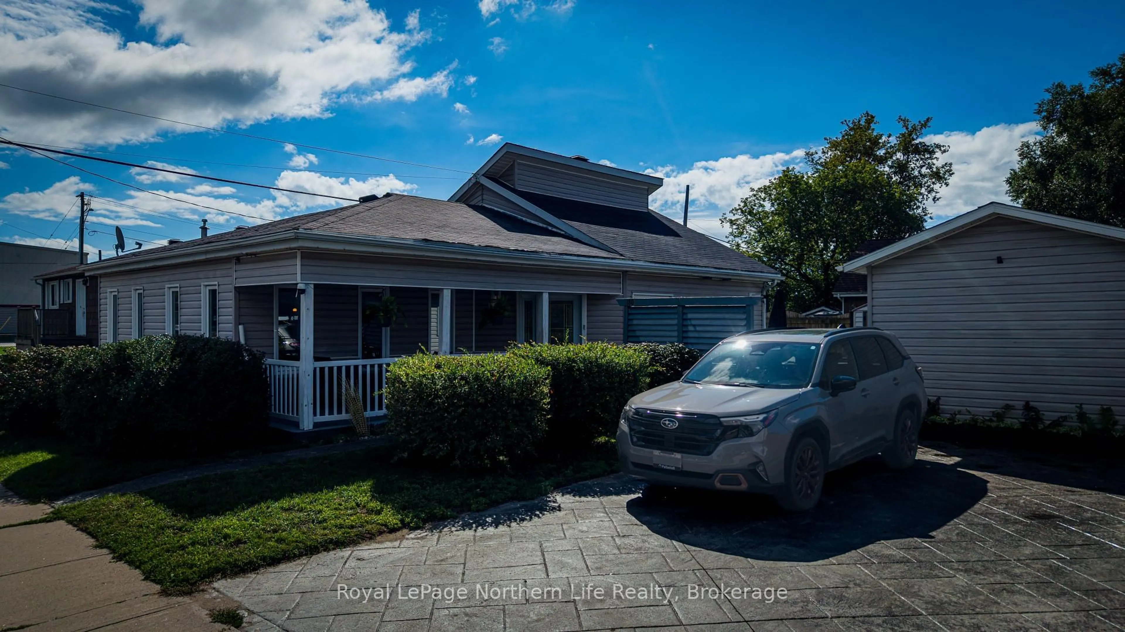 A pic from outside/outdoor area/front of a property/back of a property/a pic from drone, street for 180 Queen St, West Nipissing Ontario P2B 2G5