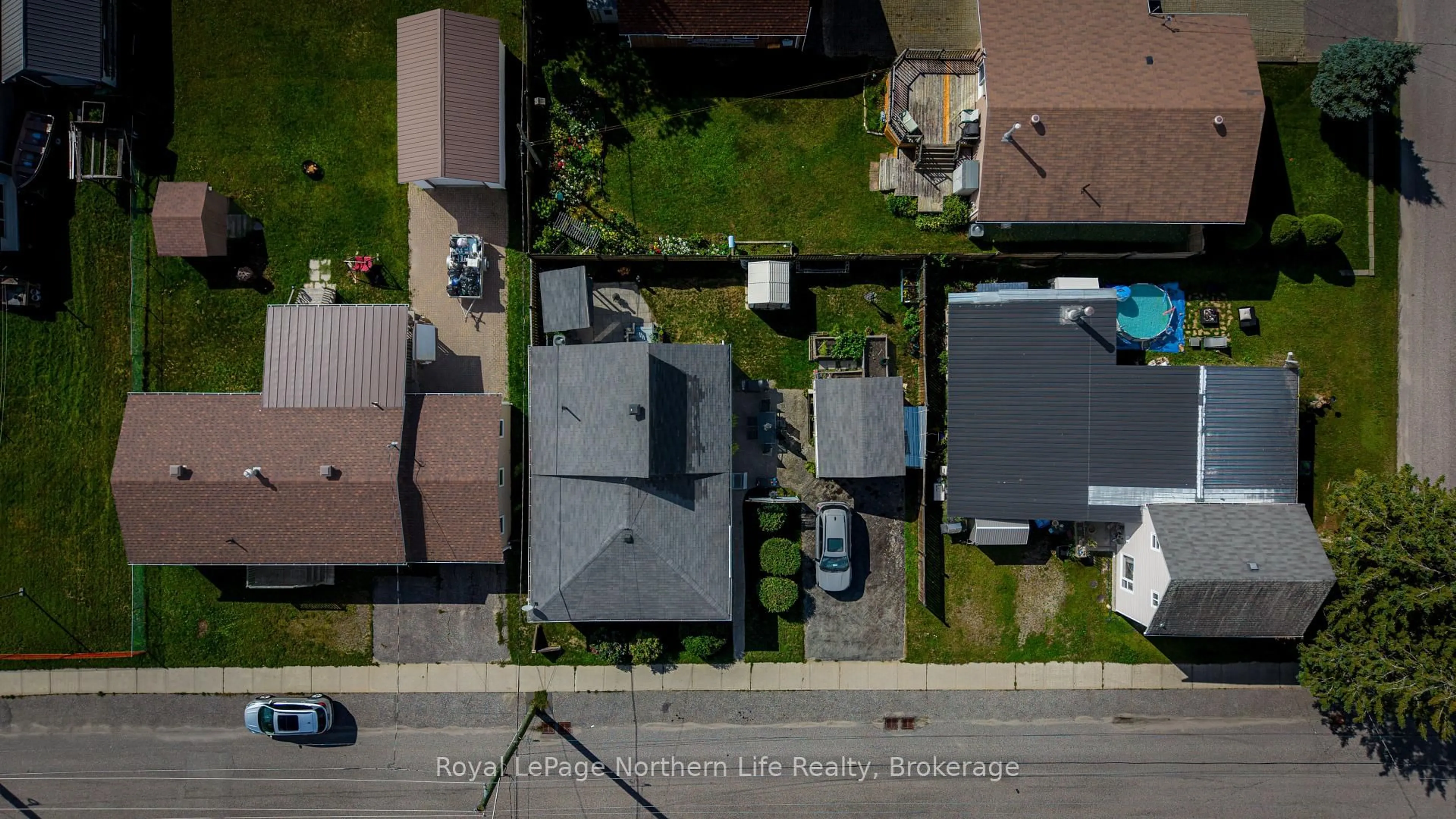 A pic from outside/outdoor area/front of a property/back of a property/a pic from drone, street for 180 Queen St, West Nipissing Ontario P2B 2G5