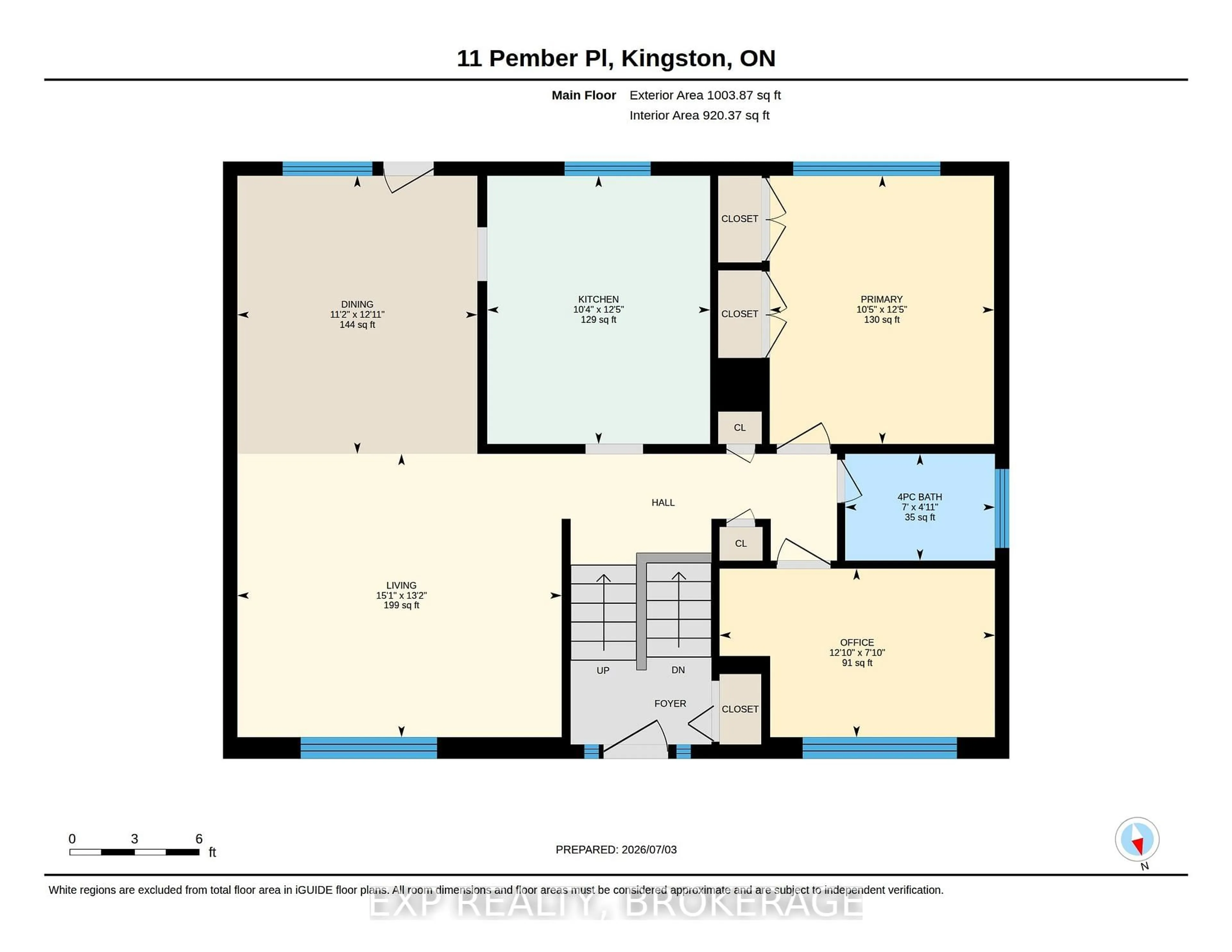 Floor plan for 11 PEMBER Pl, Kingston Ontario K7M 2P8
