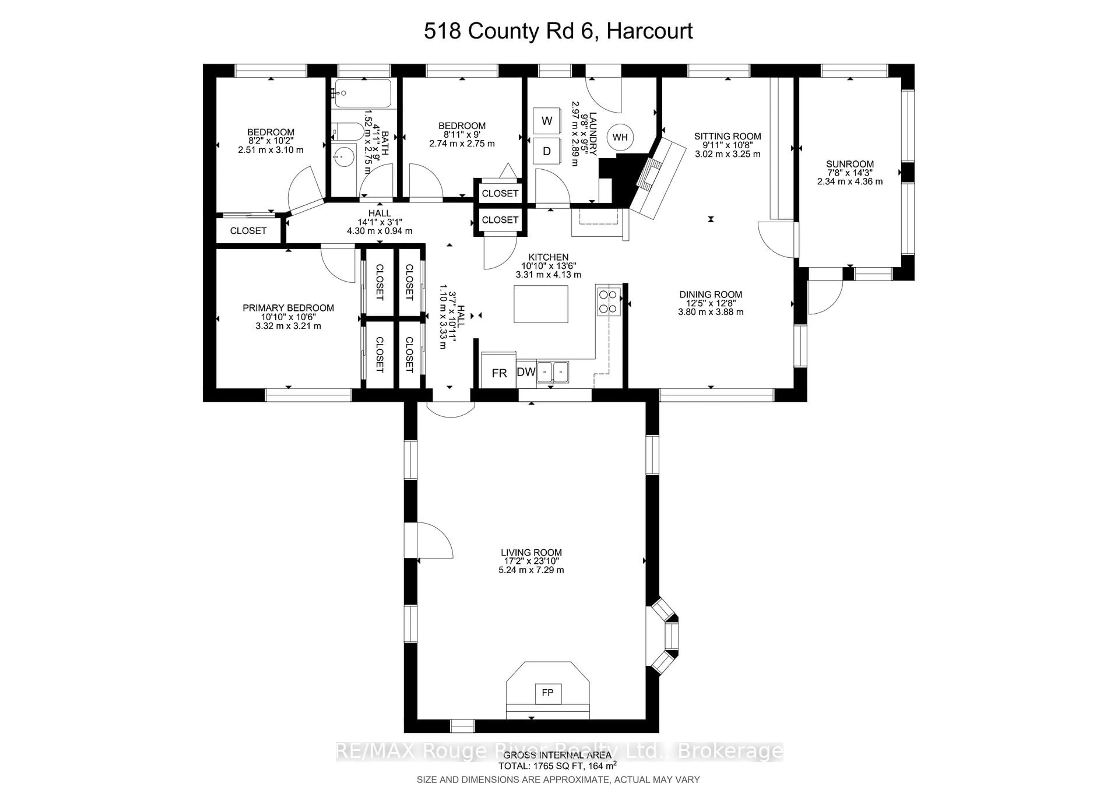 Floor plan for 518 County Rd 6 Rd, Douro-Dummer Ontario K0L 2H0