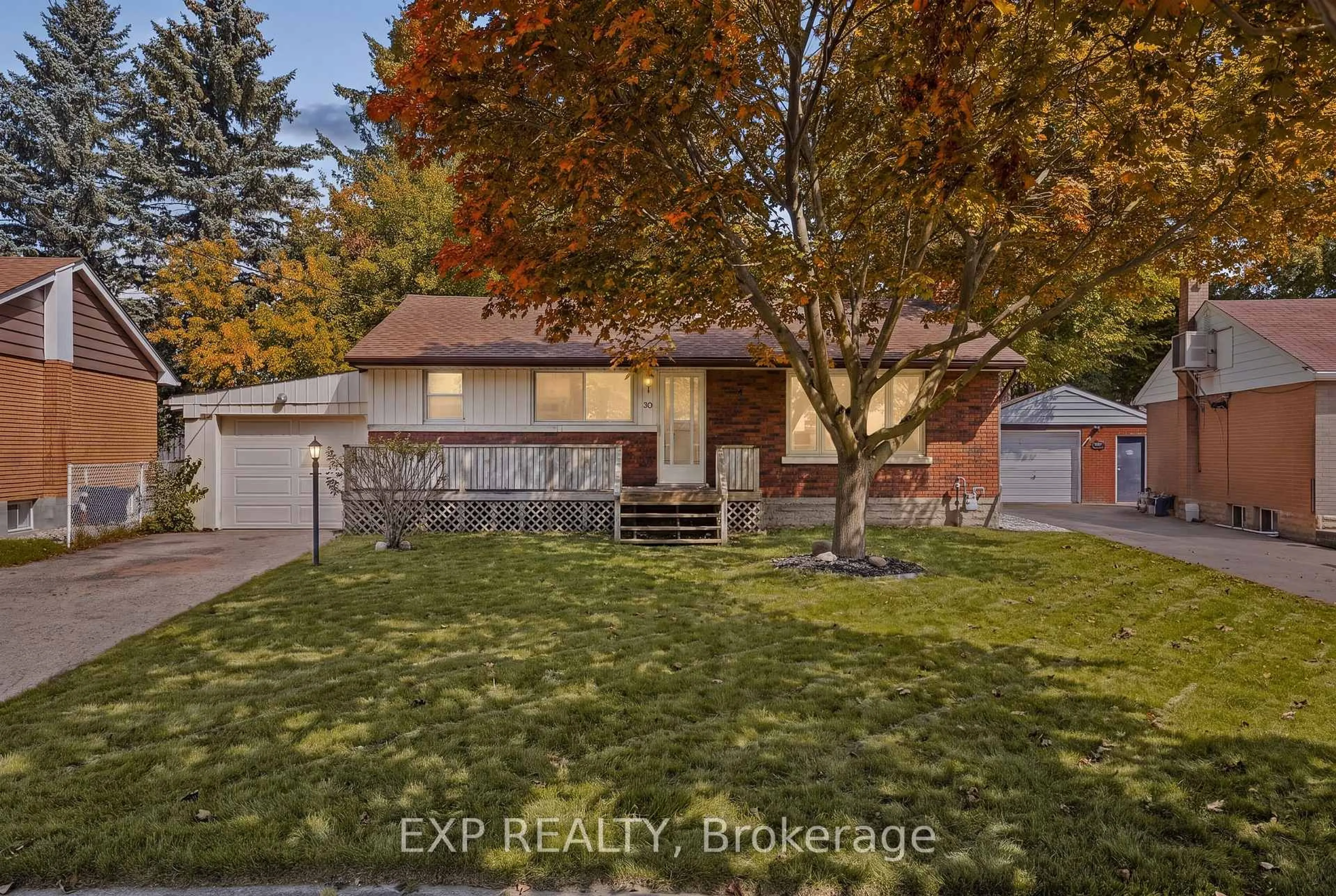 A pic from outside/outdoor area/front of a property/back of a property/a pic from drone, street for 30 Gerard Ave, Kitchener Ontario N2C 2A1