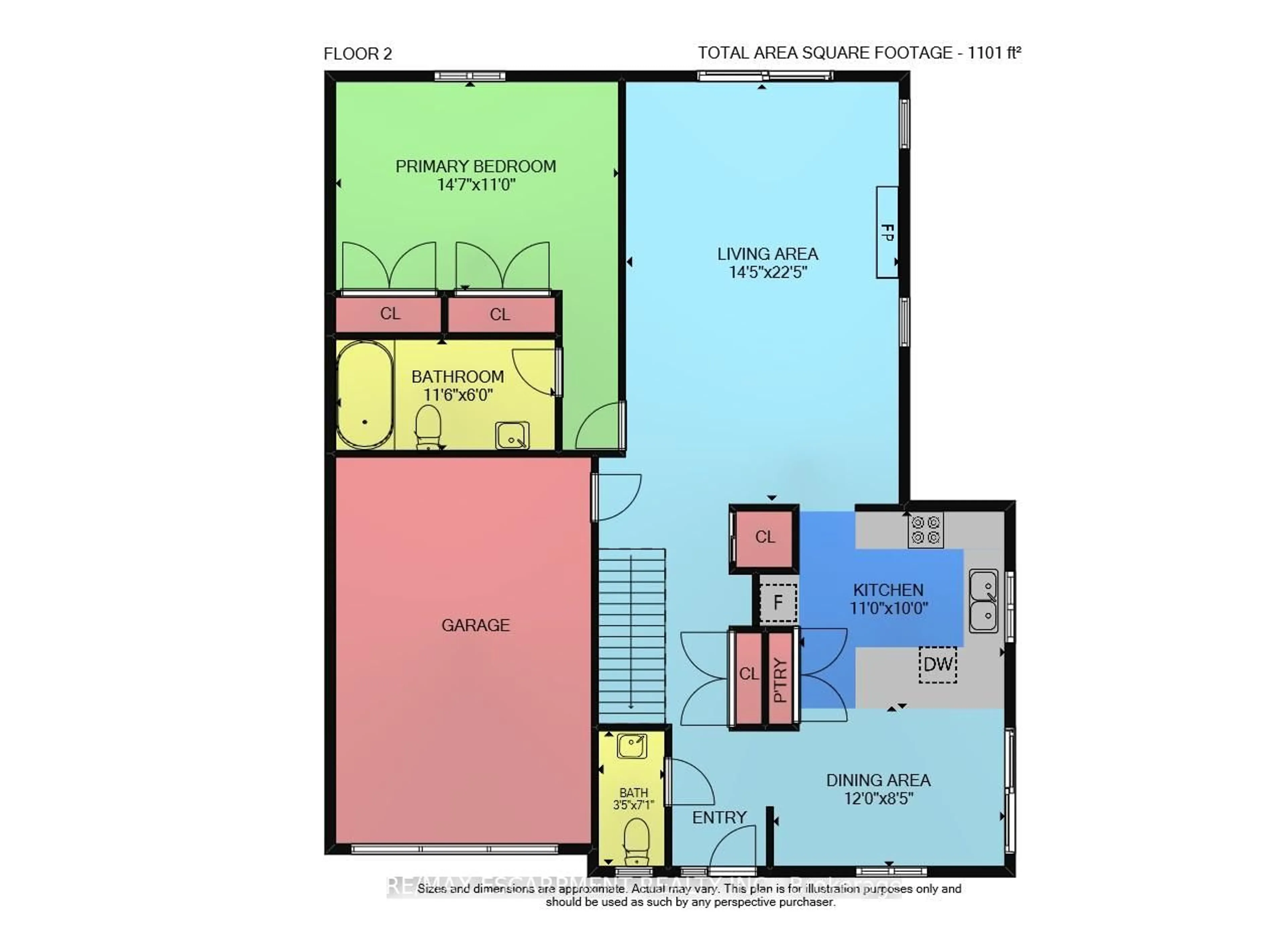 Floor plan for 34 Southbrook Dr #23, Hamilton Ontario L0R 1C0