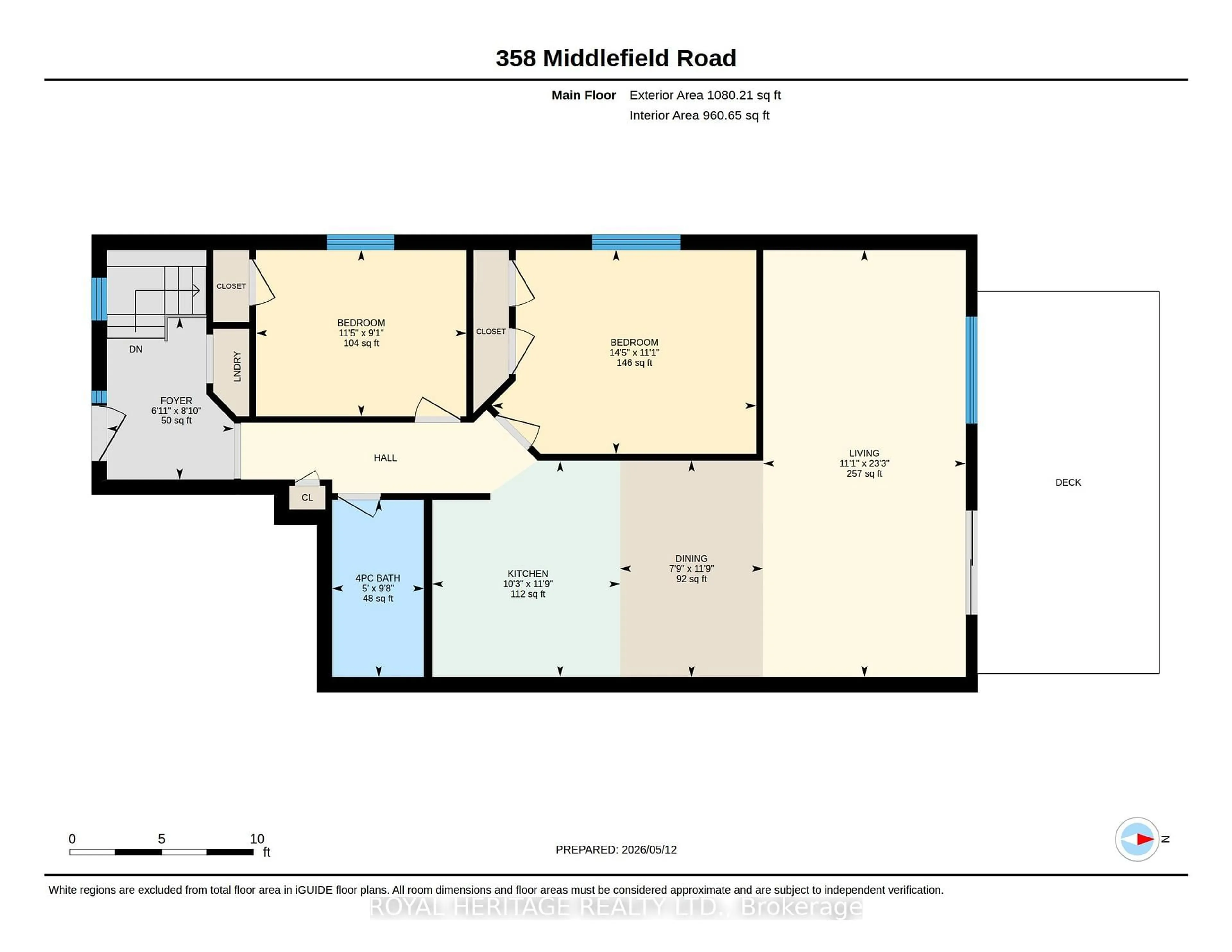 Floor plan for 358 Middlefield Rd, Peterborough Ontario K9J 8S4