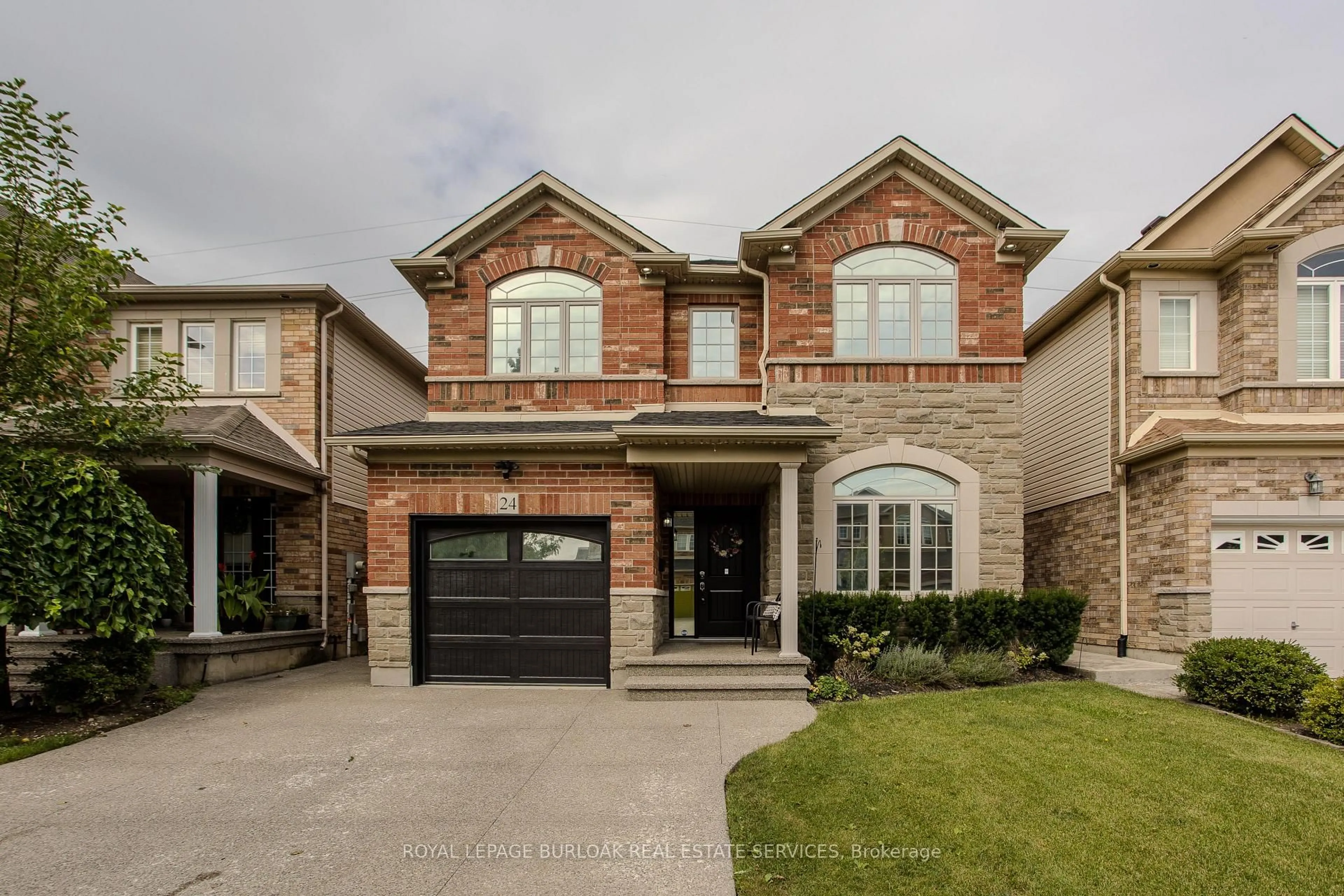 Home with brick exterior material, street for 24 Newcastle Crt, Hamilton Ontario L8V 0A6