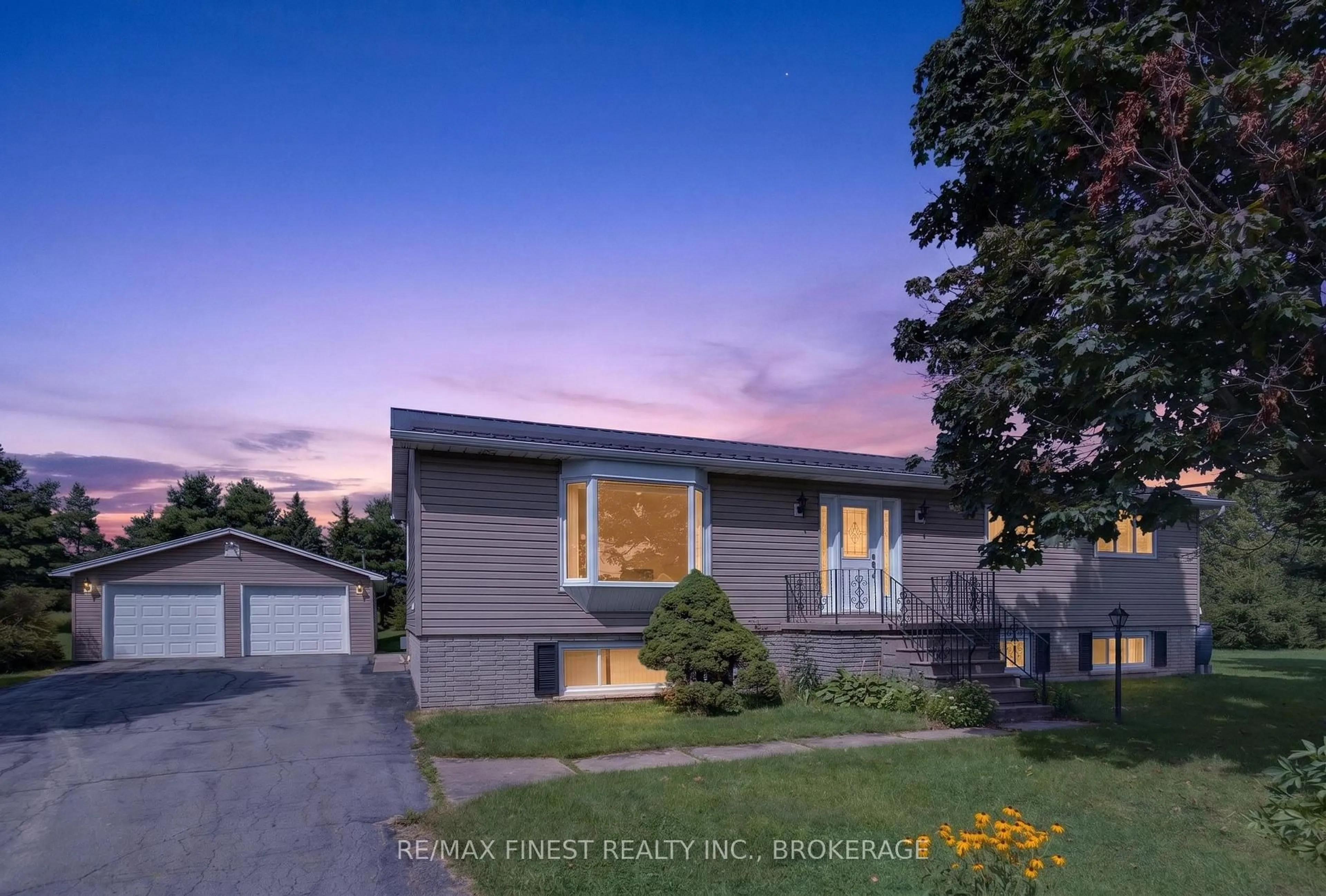 A pic from outside/outdoor area/front of a property/back of a property/a pic from drone, street for 3005 Wilson Rd, Harrowsmith Ontario K0H 1V0