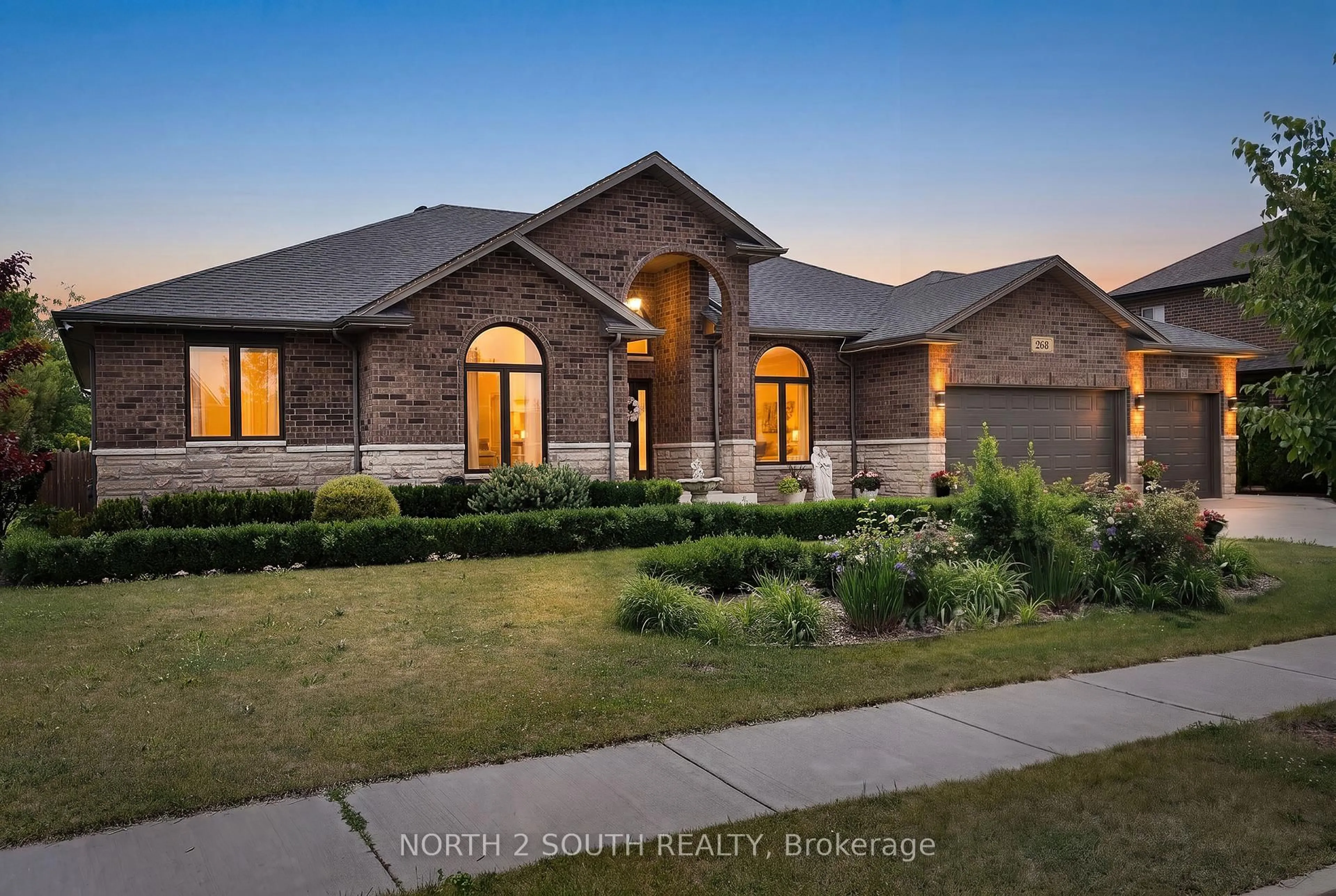 Home with brick exterior material, street for 268 Carole Crt, Essex Ontario N8L 0T5