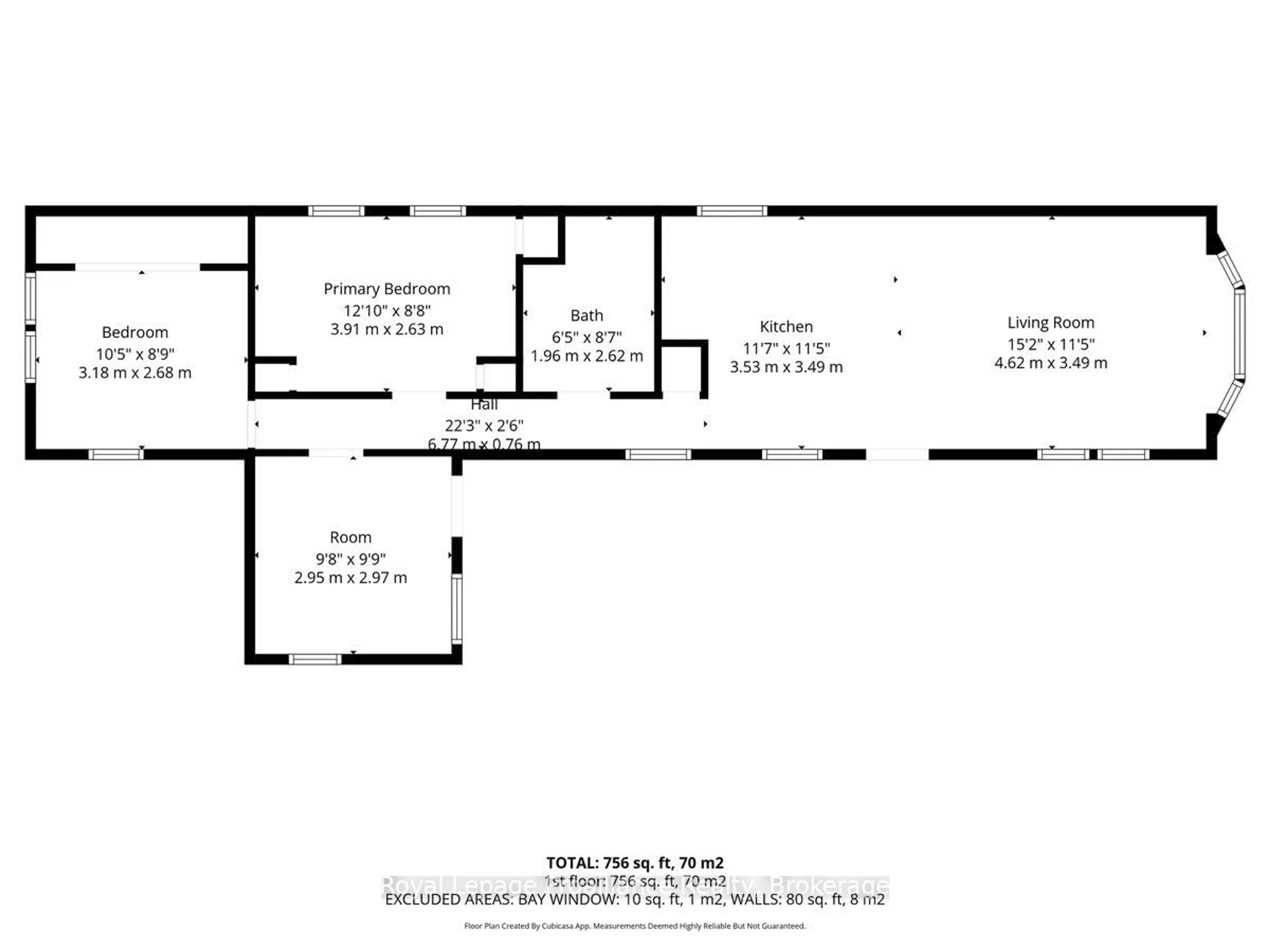 Floor plan for 311 Dundas St #47, Quinte West Ontario K8V 3E5