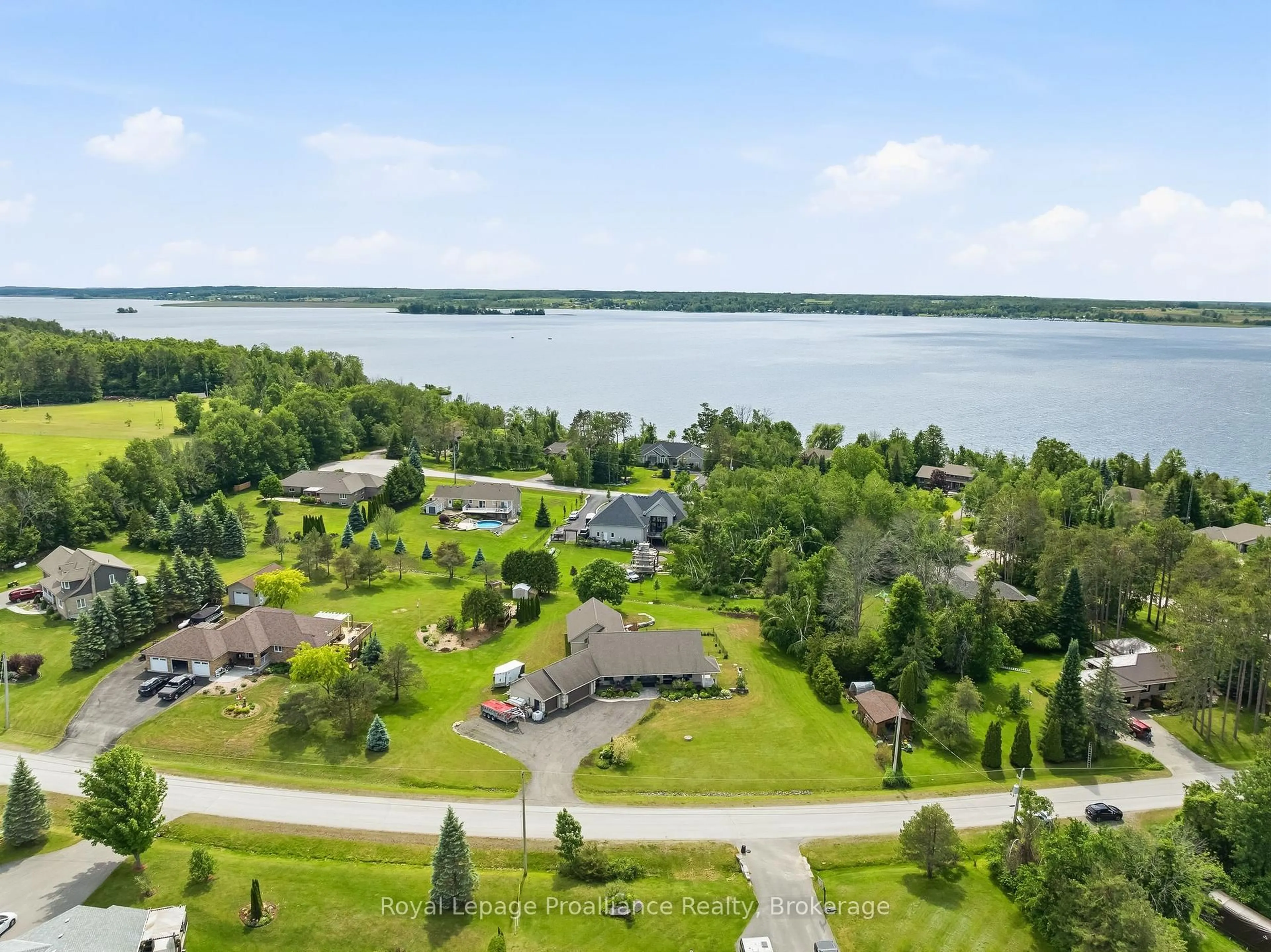 A pic from outside/outdoor area/front of a property/back of a property/a pic from drone, water/lake/river/ocean view for 1646 Harriet Lane, Selwyn Ontario K0L 1T0