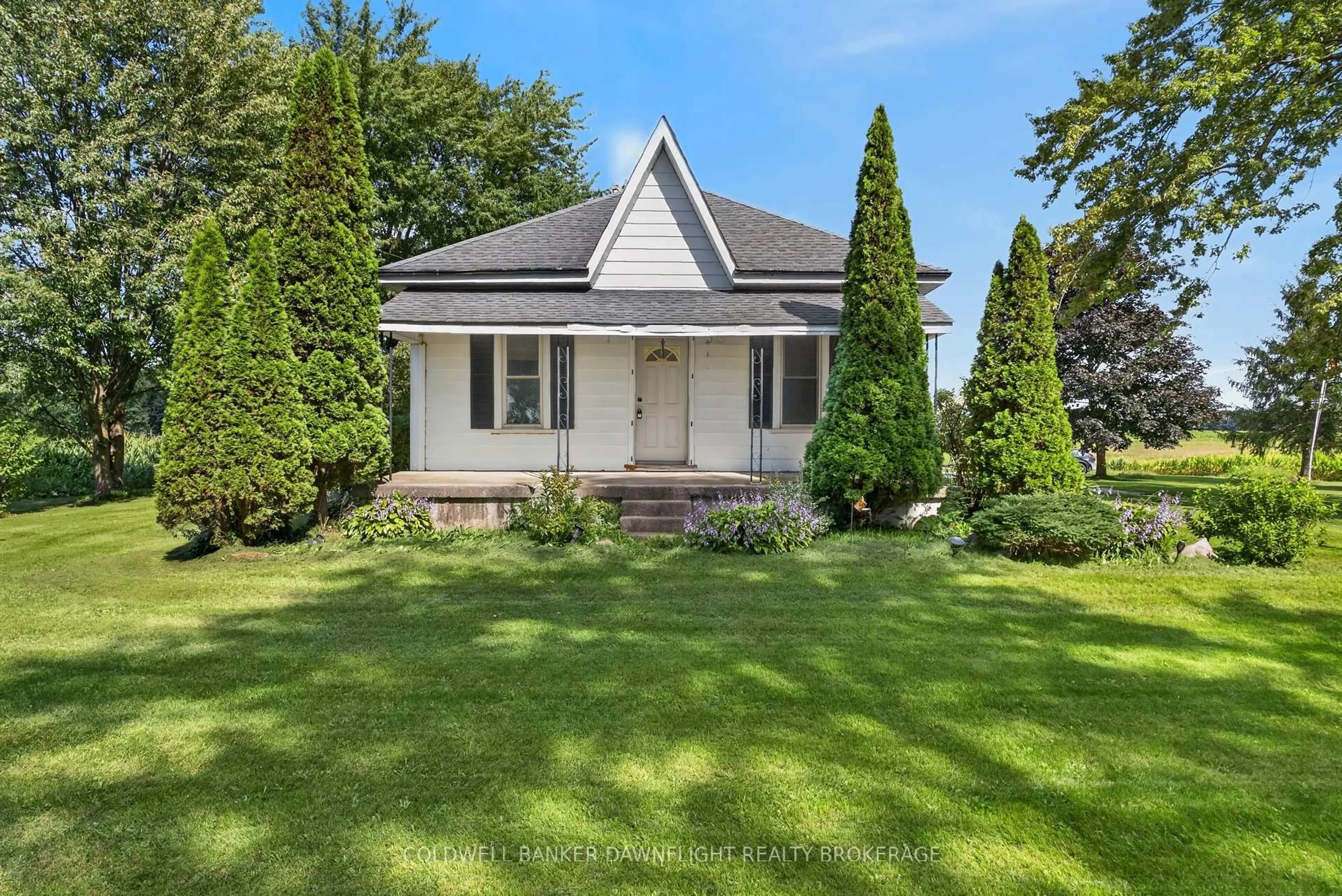 A pic from outside/outdoor area/front of a property/back of a property/a pic from drone, street for 23712 Adelaide St, Middlesex Centre Ontario N0M 1P0