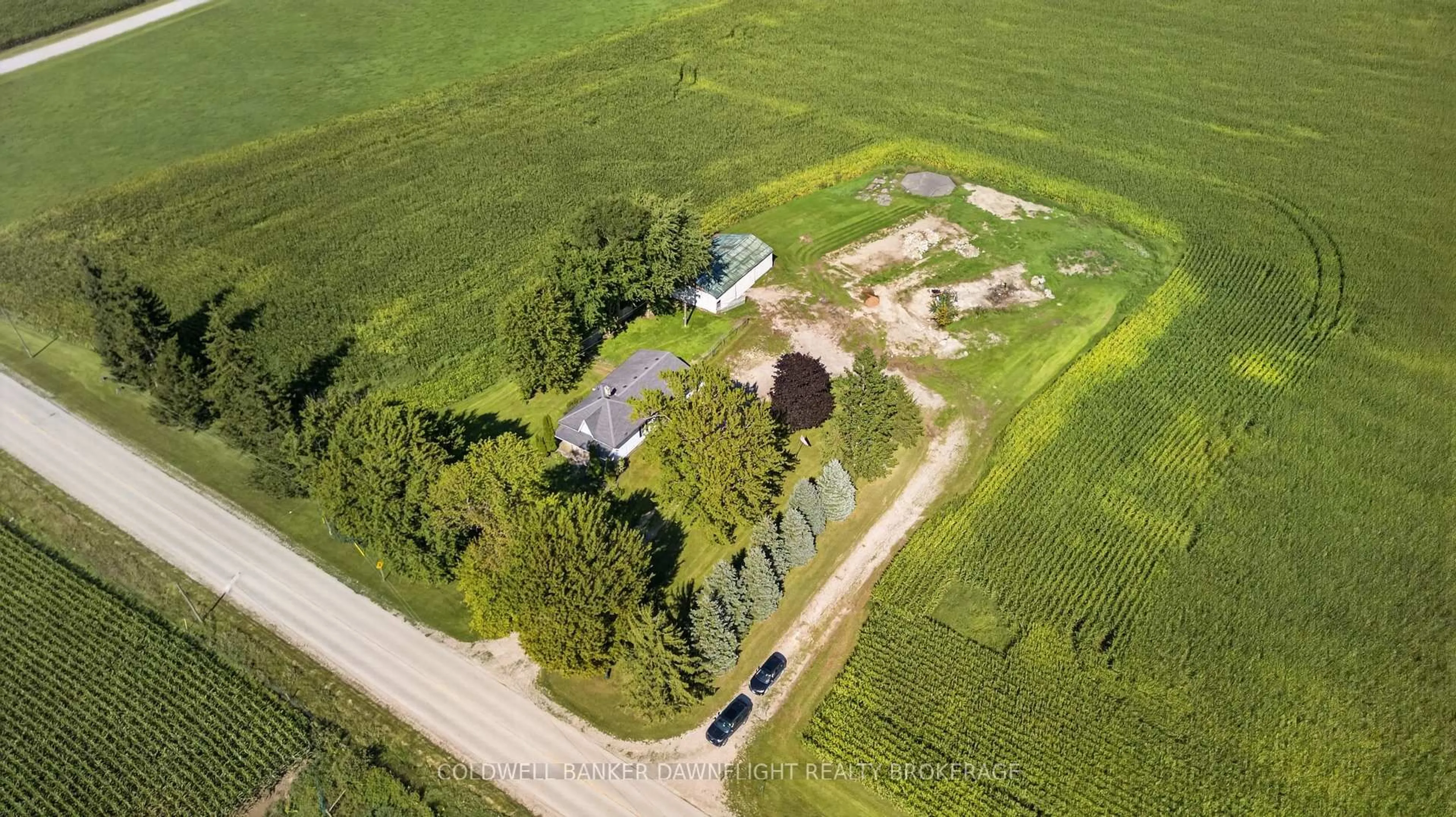 A pic from outside/outdoor area/front of a property/back of a property/a pic from drone, unknown for 23712 Adelaide St, Middlesex Centre Ontario N0M 1P0