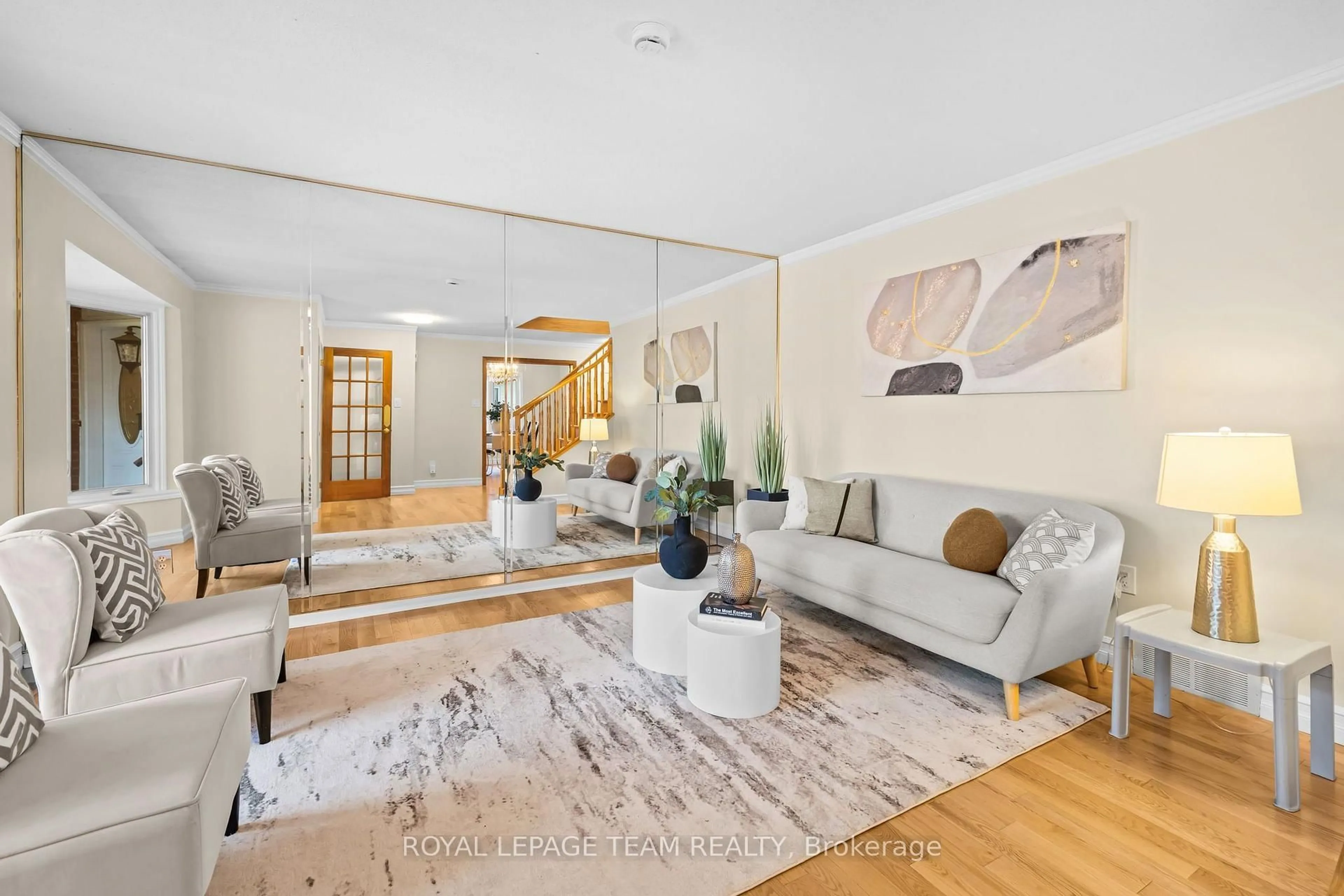 Living room with furniture, unknown for 1040 Karsh Dr, Ottawa Ontario K1G 4M9
