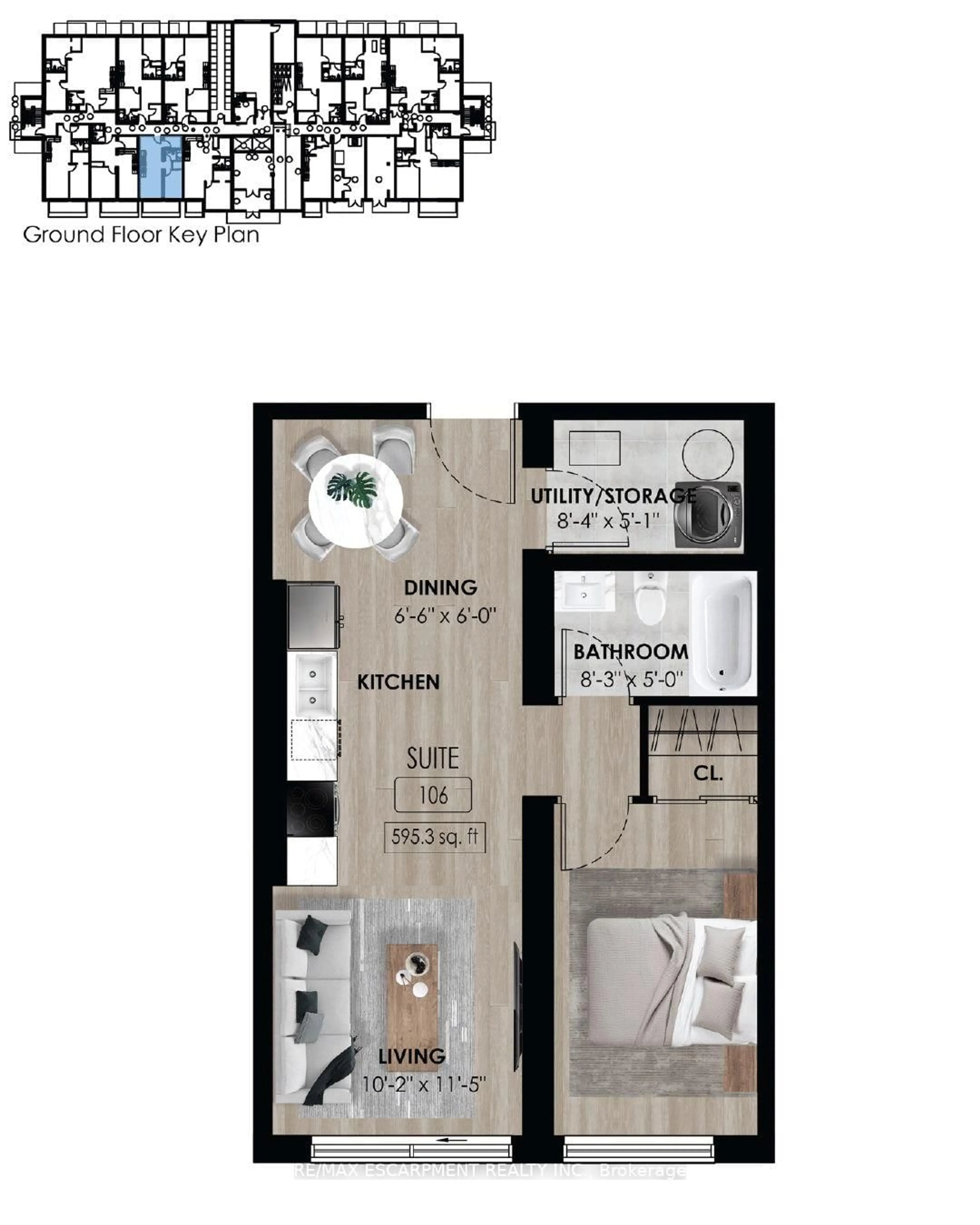 Floor plan for 64 Main St #106, Haldimand Ontario N0A 1H0