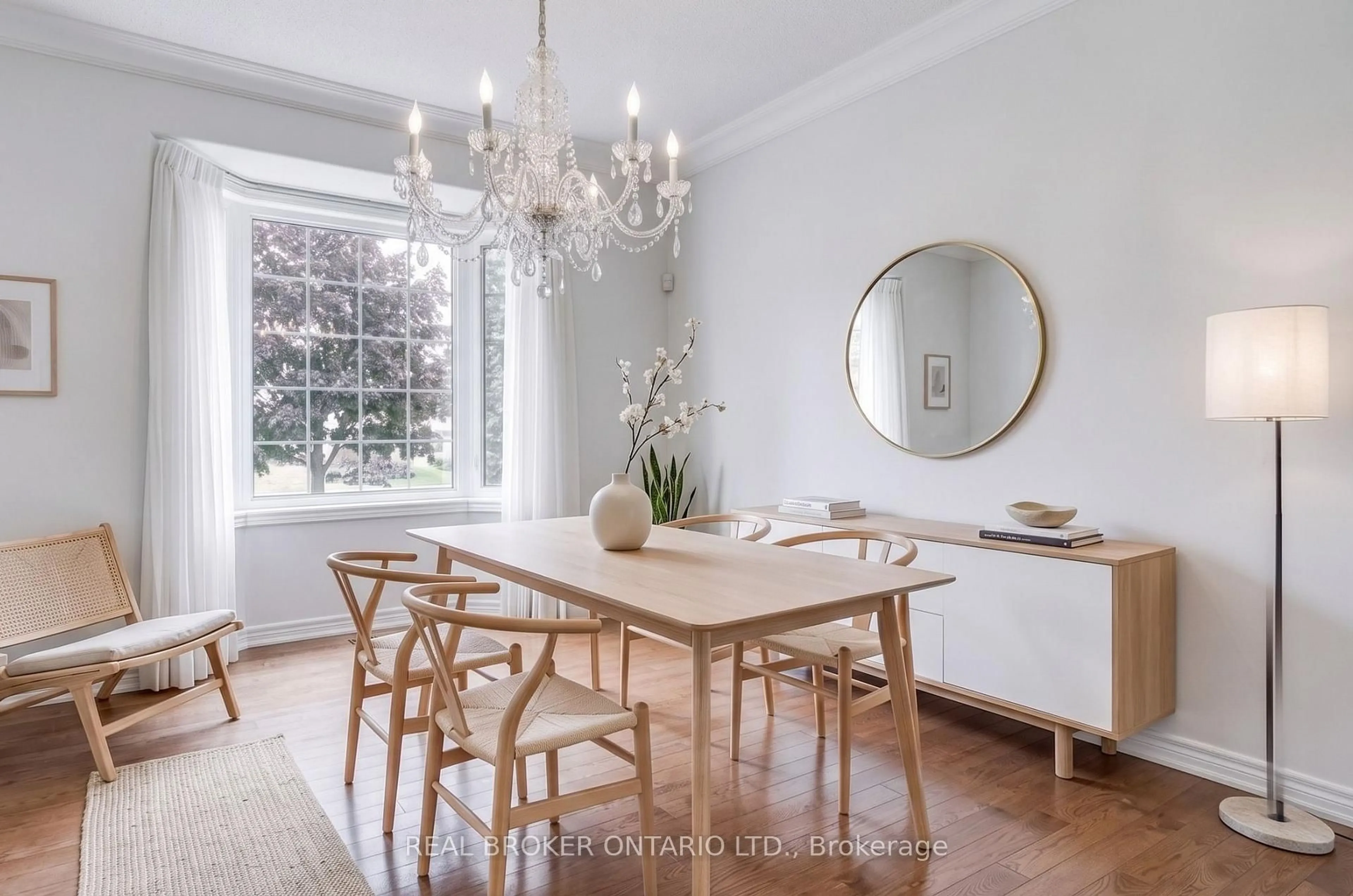 Dining room, wood/laminate floor for 5 Liddycoat Lane, Hamilton Ontario L9G 0A7
