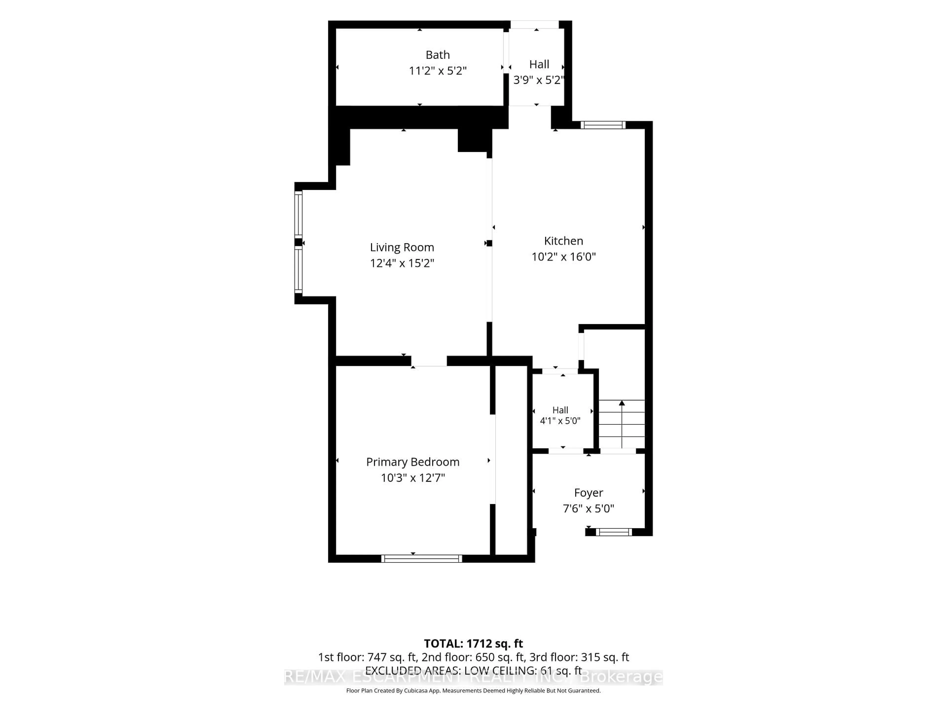 Floor plan for 106 BARNESDALE Ave, Hamilton Ontario L8L 6S5