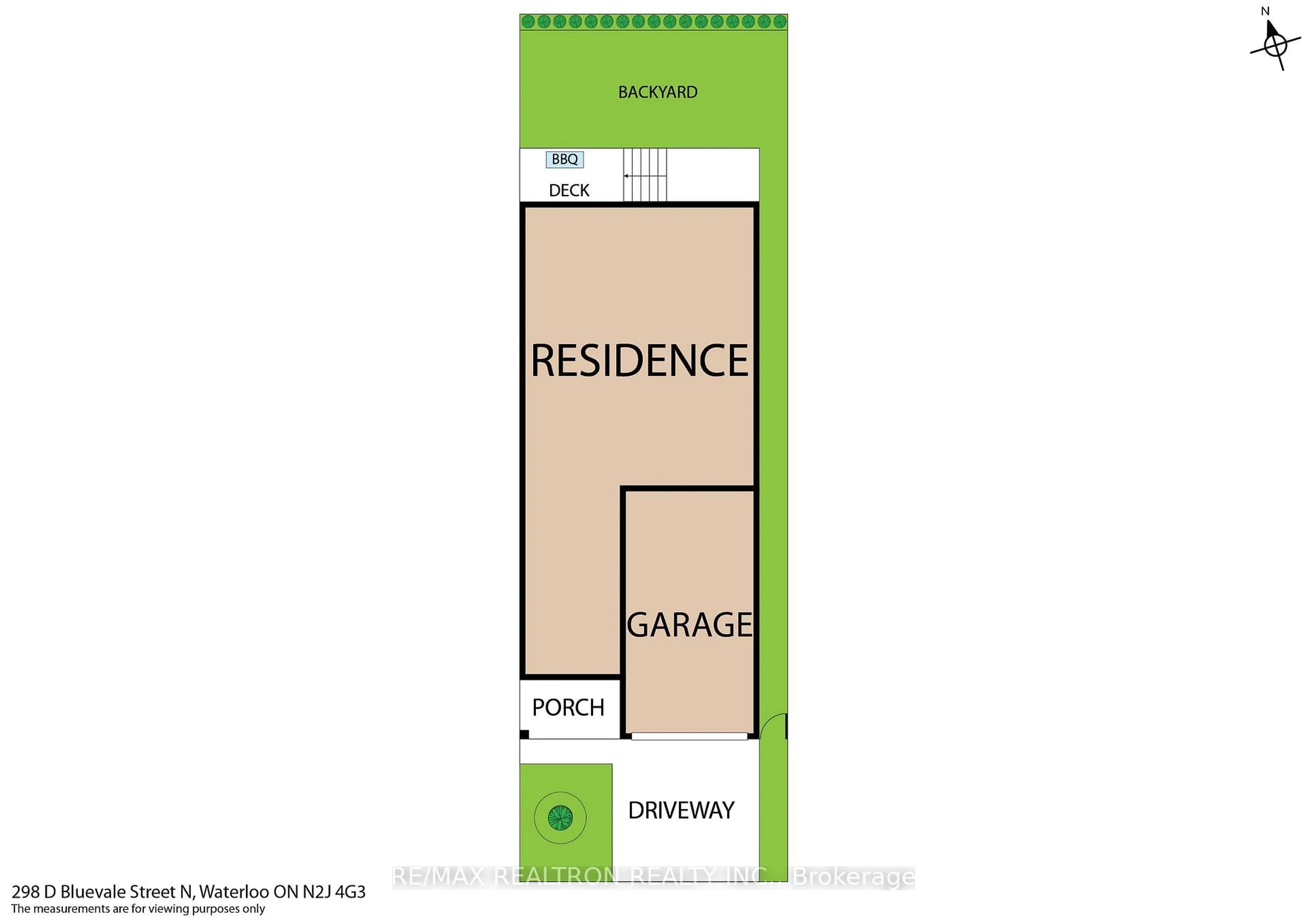 Floor plan for 298D Bluevale St, Waterloo Ontario N2J 4G3