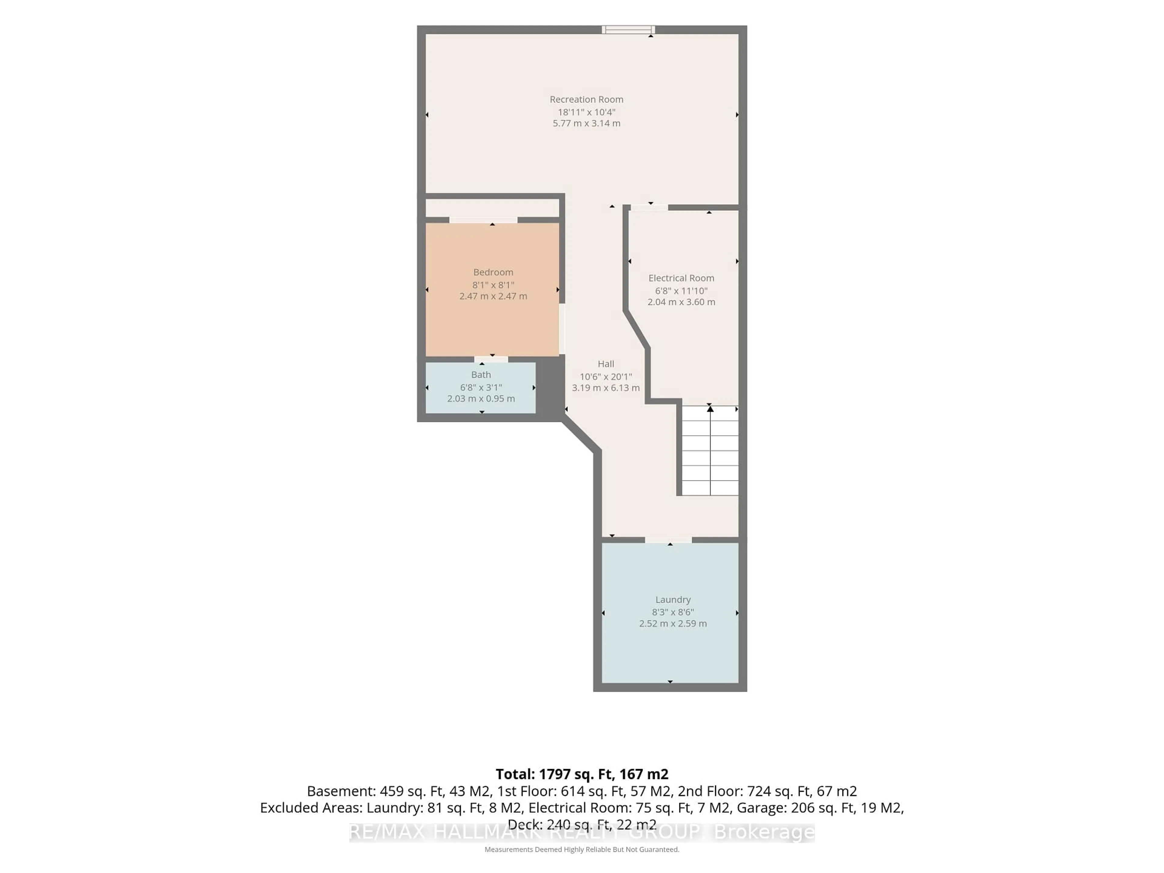 Floor plan for 154 Presland Rd, Ottawa Ontario K1K 4J7