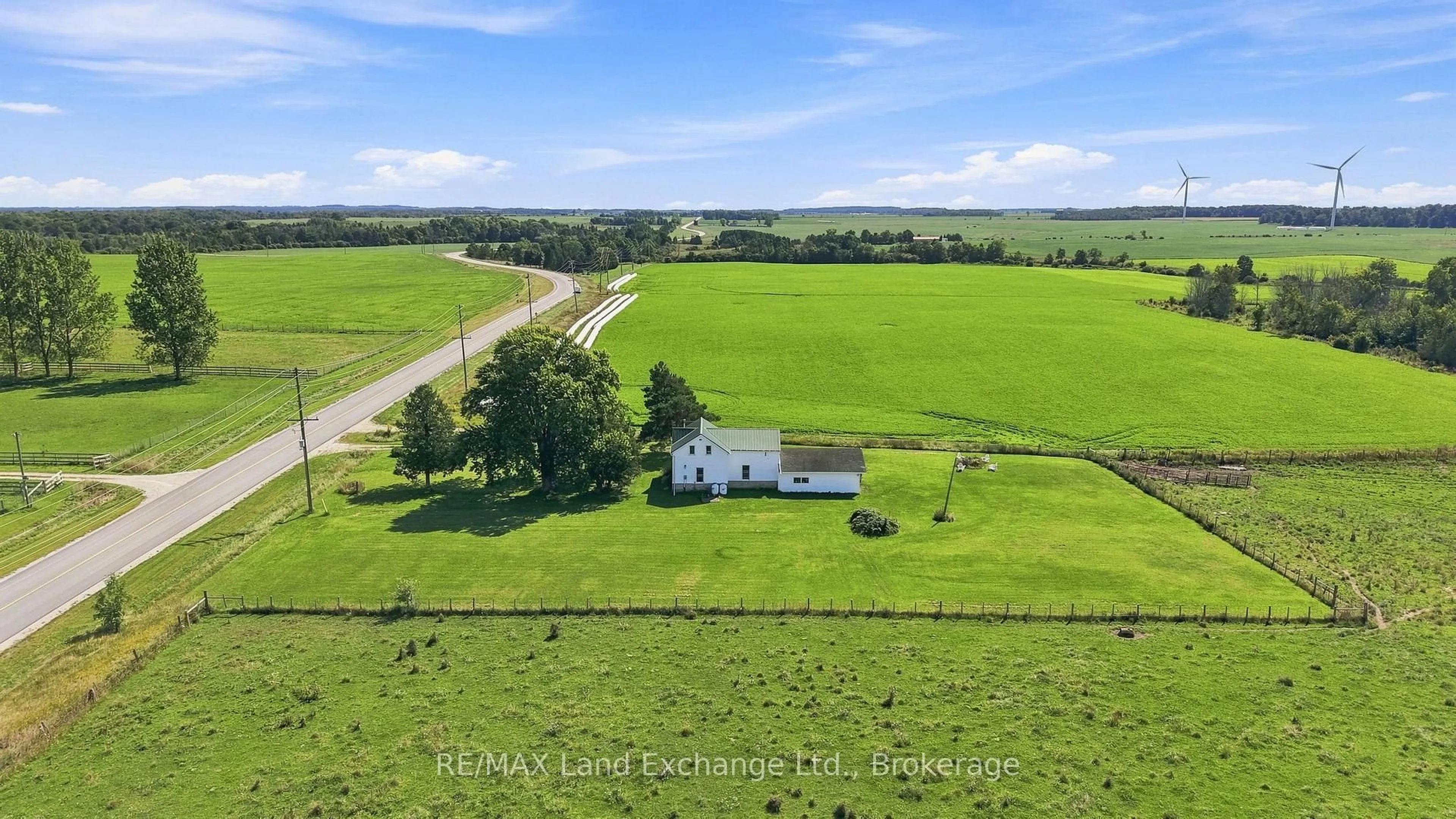 A pic from outside/outdoor area/front of a property/back of a property/a pic from drone, water/lake/river/ocean view for 1473 Bruce-Saugeen Townline, Kincardine Ontario N0H 2C5