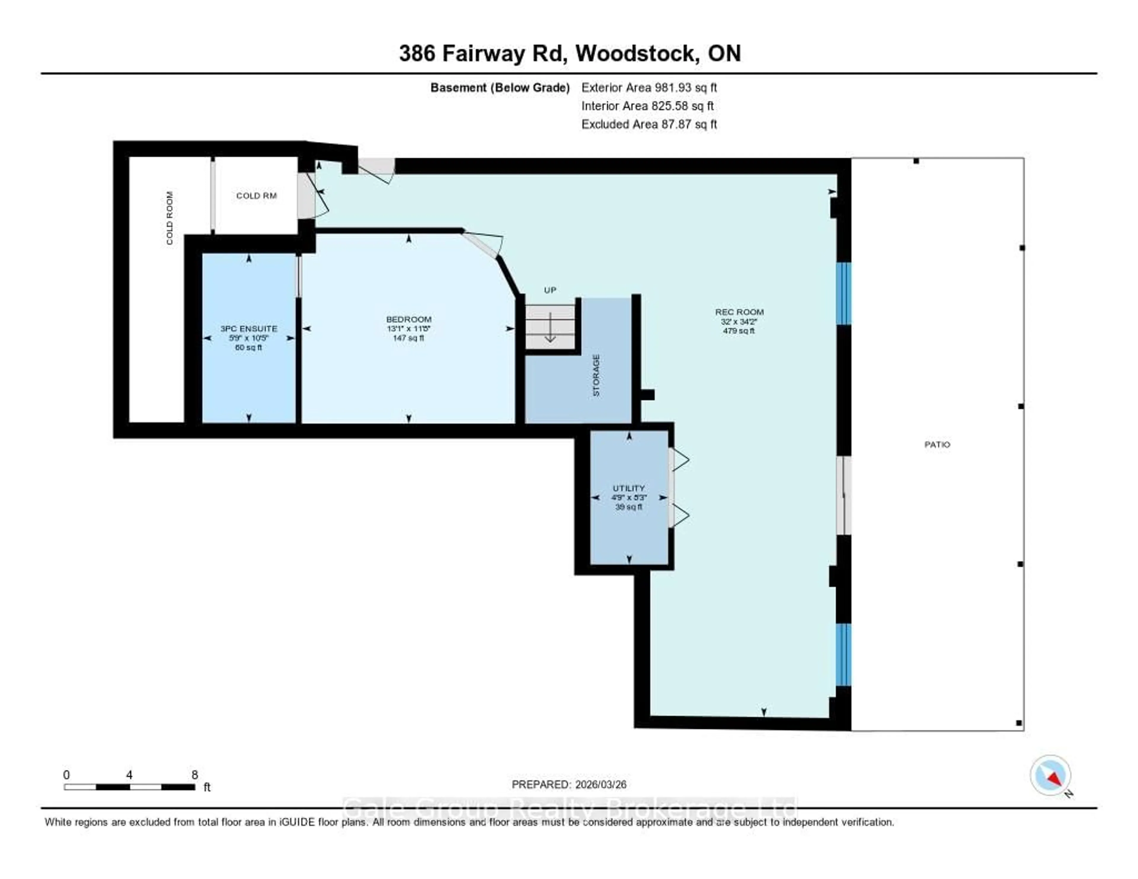 Floor plan for 386 Fairway Rd, Woodstock Ontario N4T 0E1