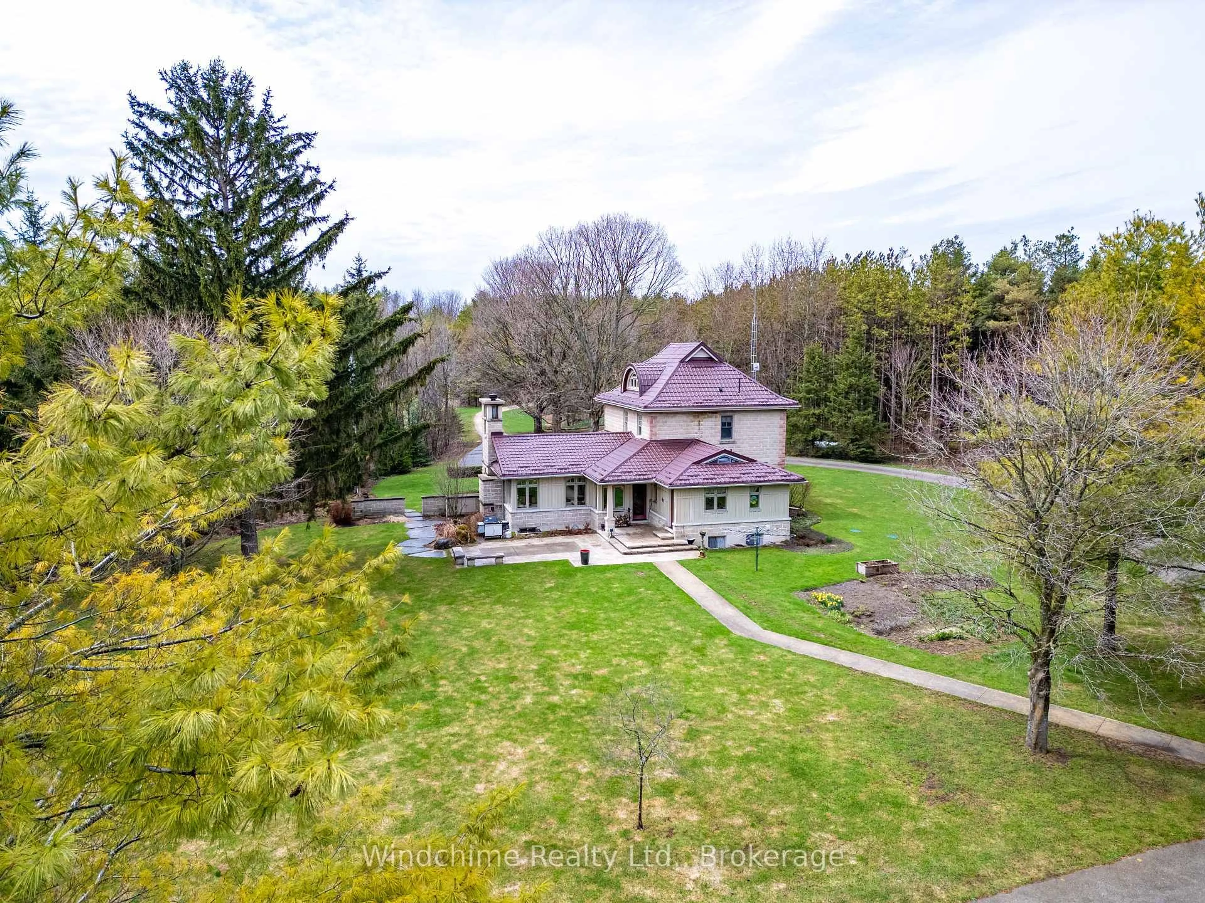 A pic from outside/outdoor area/front of a property/back of a property/a pic from drone, unknown for 635317 Euphrasia-Holland Townline, Grey Highlands Ontario N0C 1H0