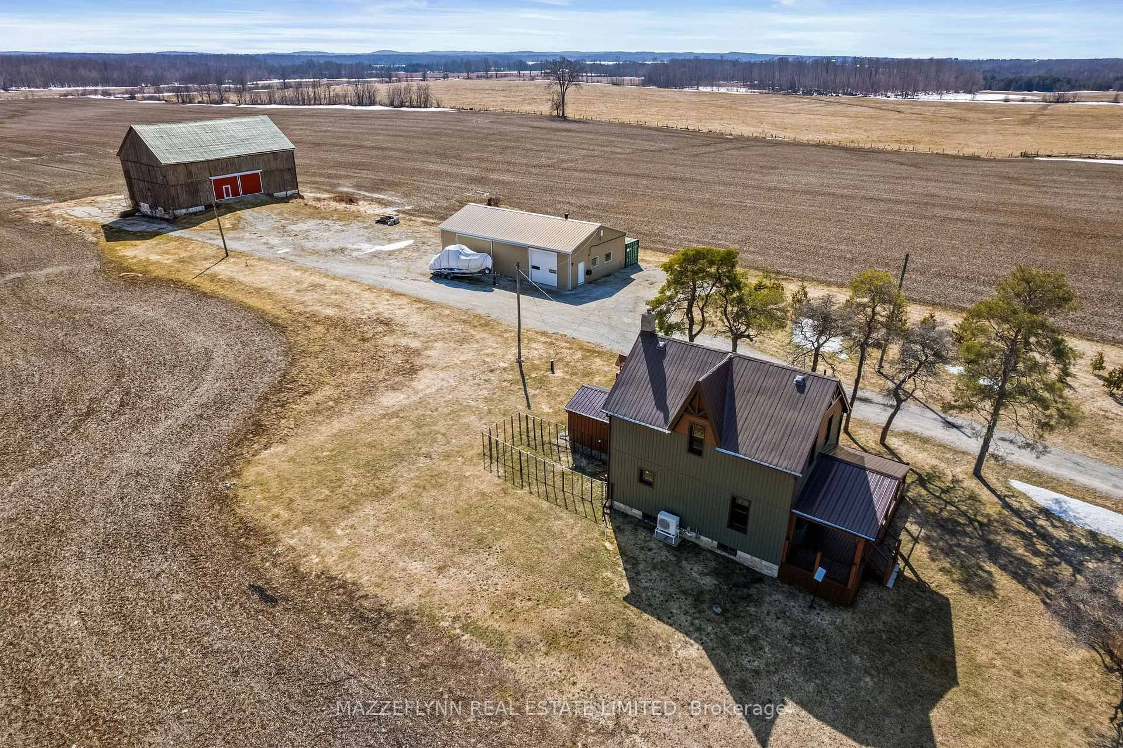 A pic from outside/outdoor area/front of a property/back of a property/a pic from drone, unknown for 402558 Grey Road 17 Rd, Georgian Bluffs Ontario N0H 2T0