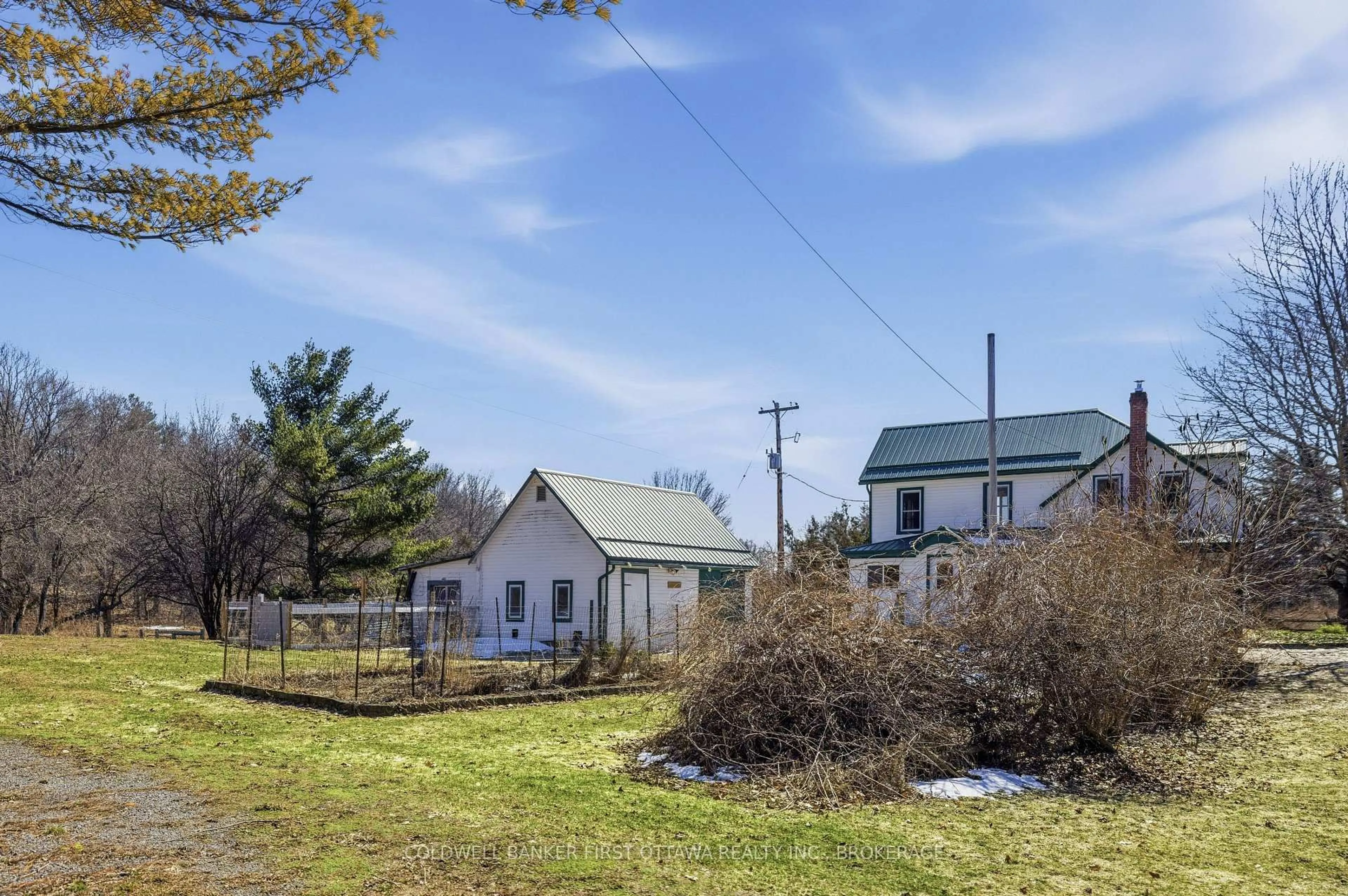 A pic from outside/outdoor area/front of a property/back of a property/a pic from drone, unknown for 718 Jones Falls Rd, Rideau Lakes Ontario K0G 1E0