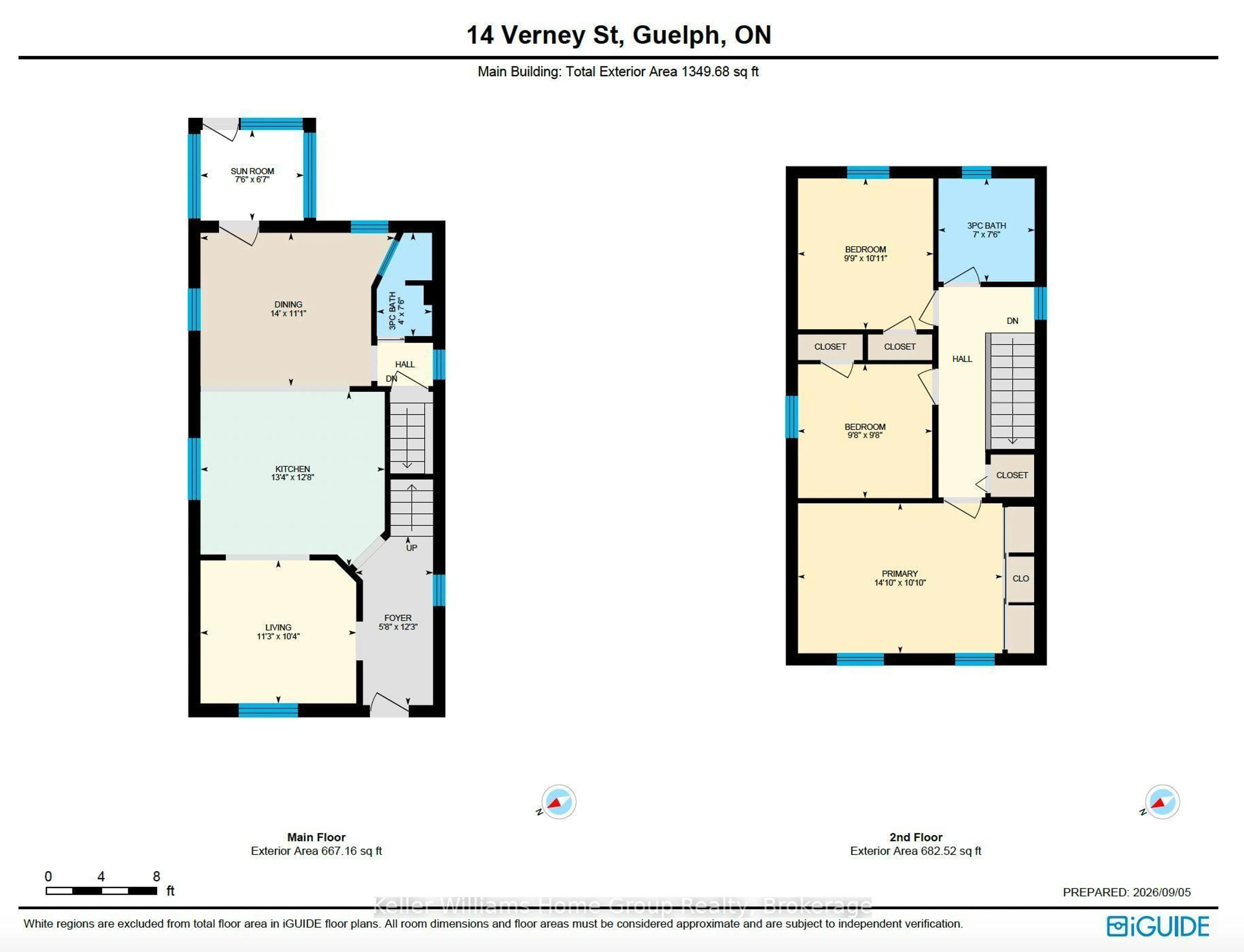 Floor plan for 14 Verney St, Guelph Ontario N1H 1N4