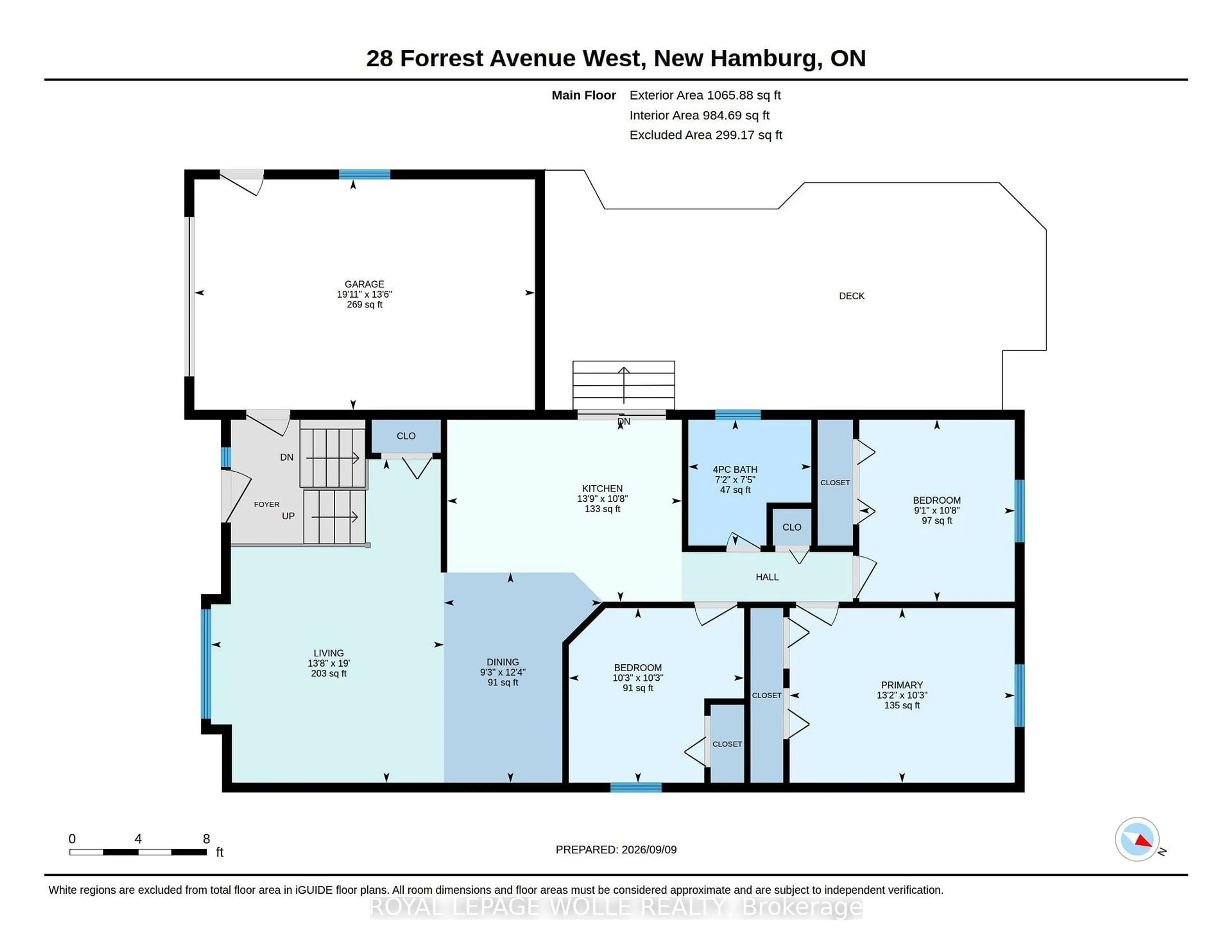 Floor plan for 28 Forrest Ave, Wilmot Ontario N3A 1Y1