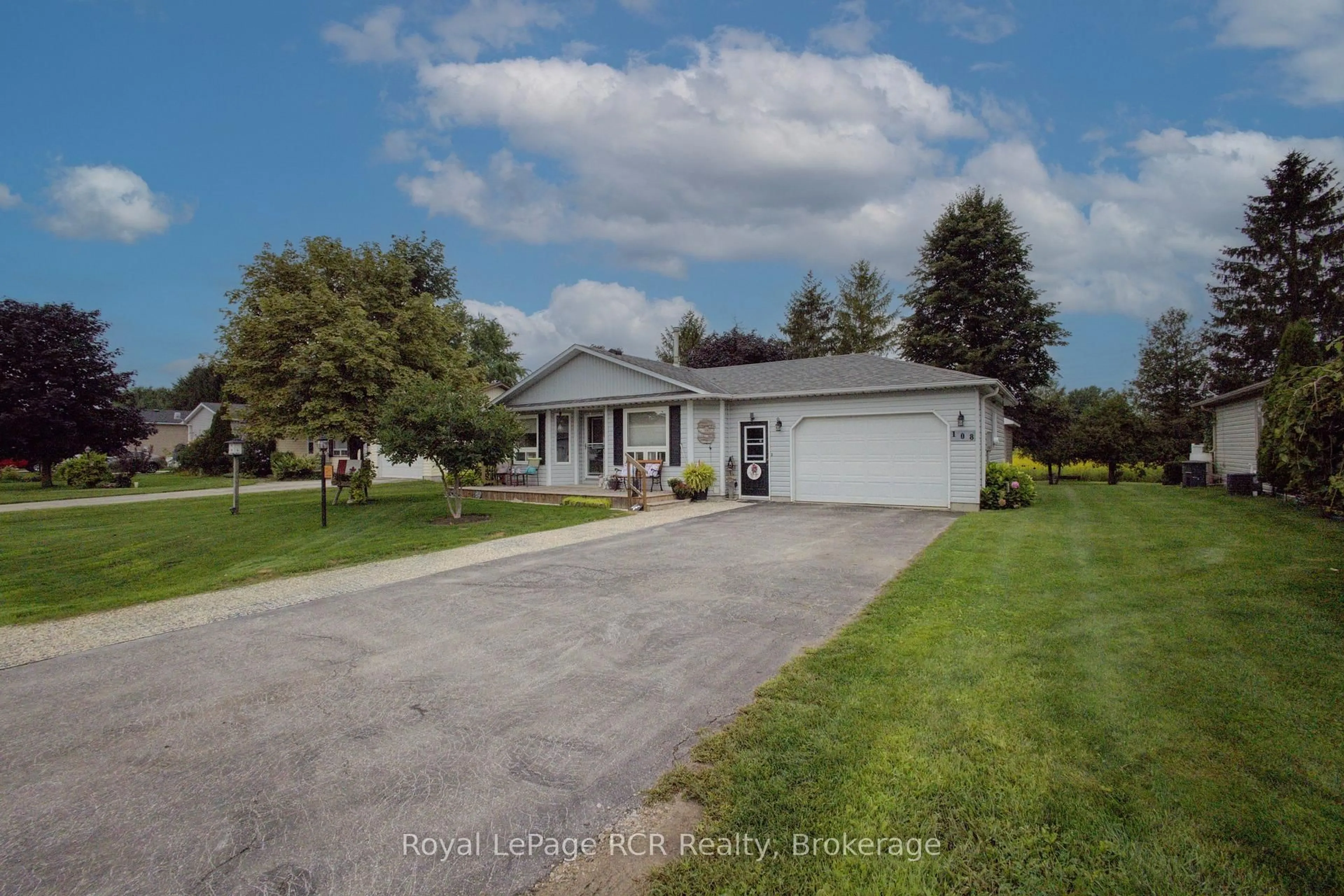 A pic from outside/outdoor area/front of a property/back of a property/a pic from drone, street for 108 Meadowview Lane, North Perth Ontario N4W 3G8