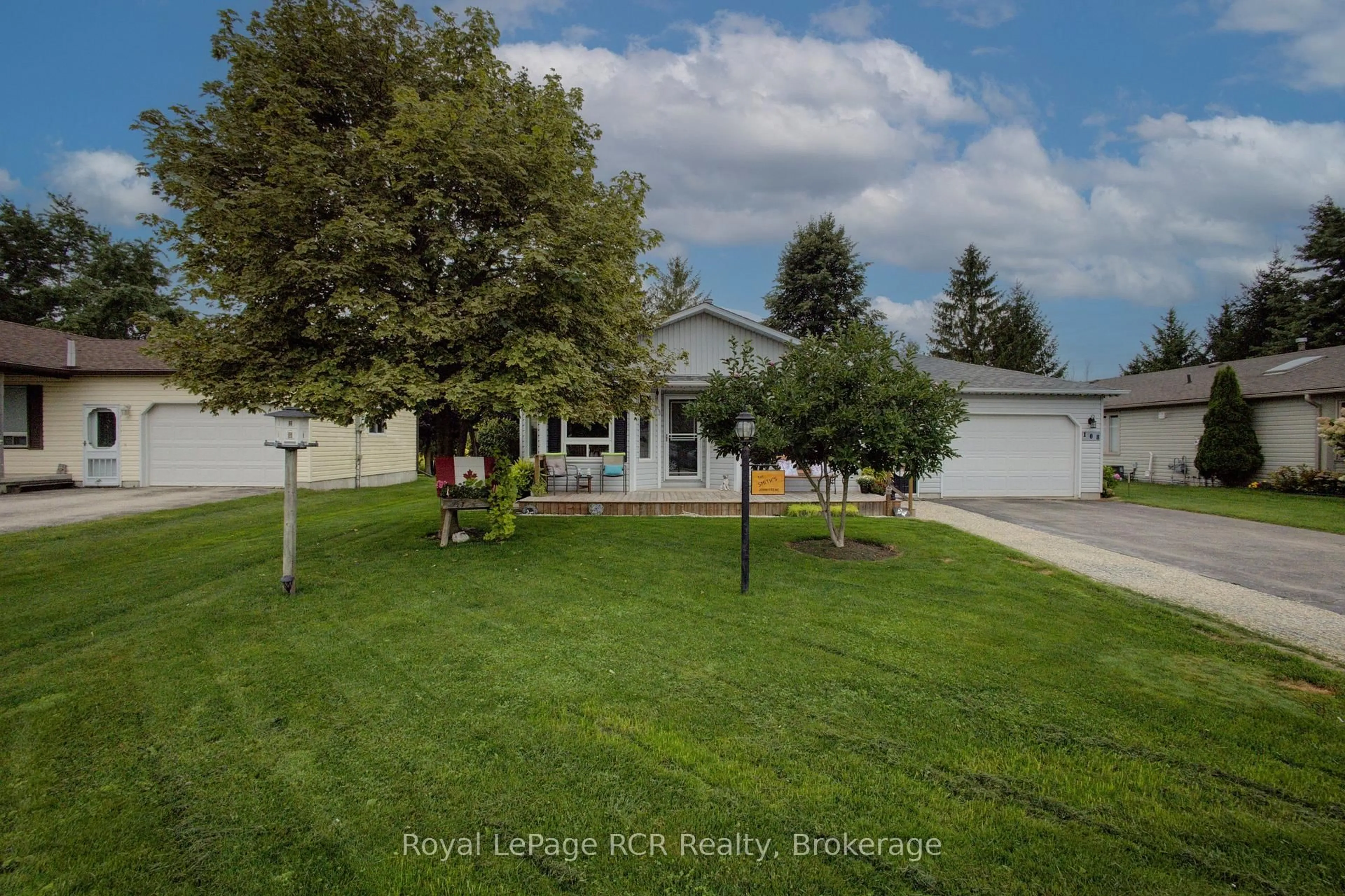 A pic from outside/outdoor area/front of a property/back of a property/a pic from drone, street for 108 Meadowview Lane, North Perth Ontario N4W 3G8