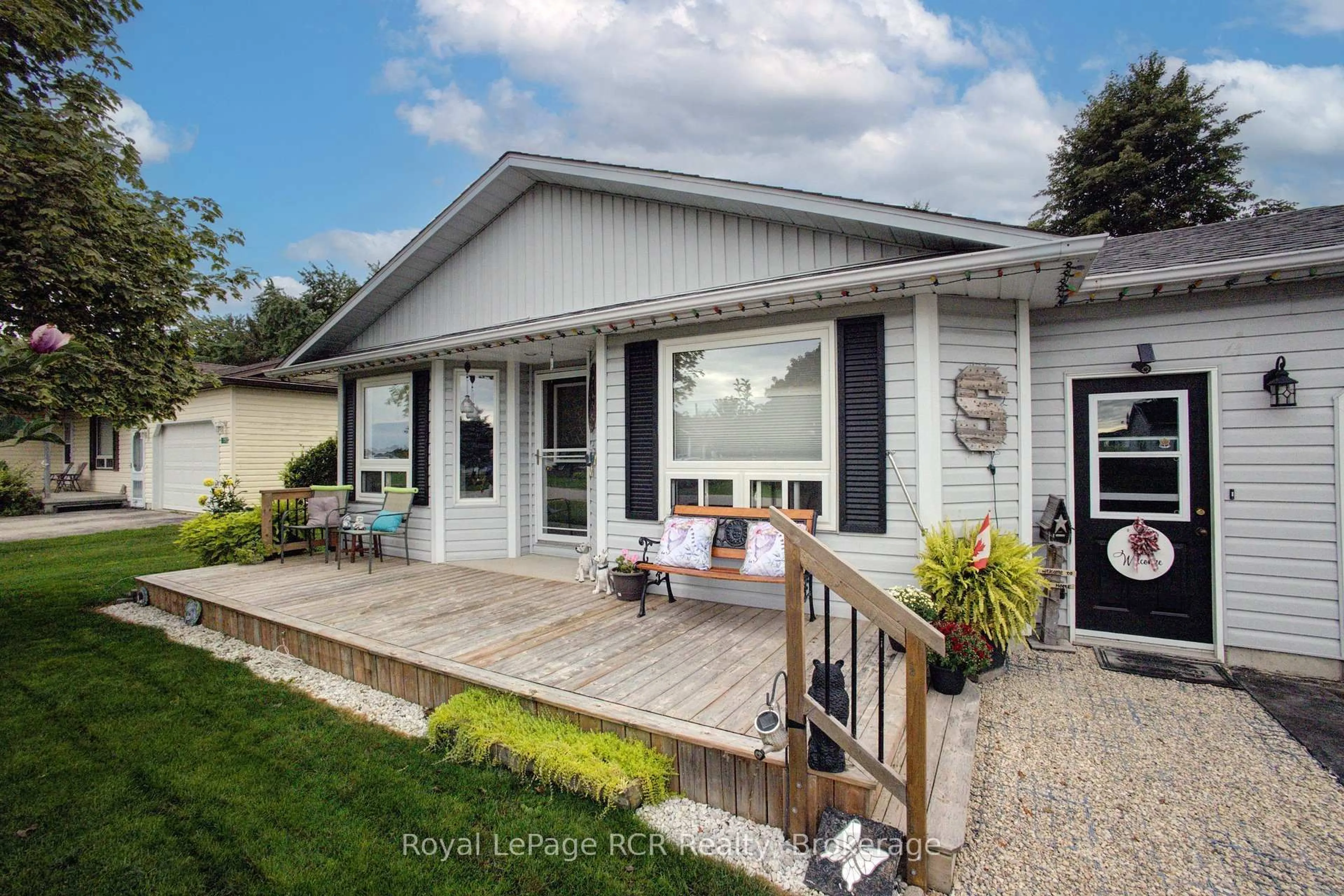 Home with vinyl exterior material, street for 108 Meadowview Lane, North Perth Ontario N4W 3G8