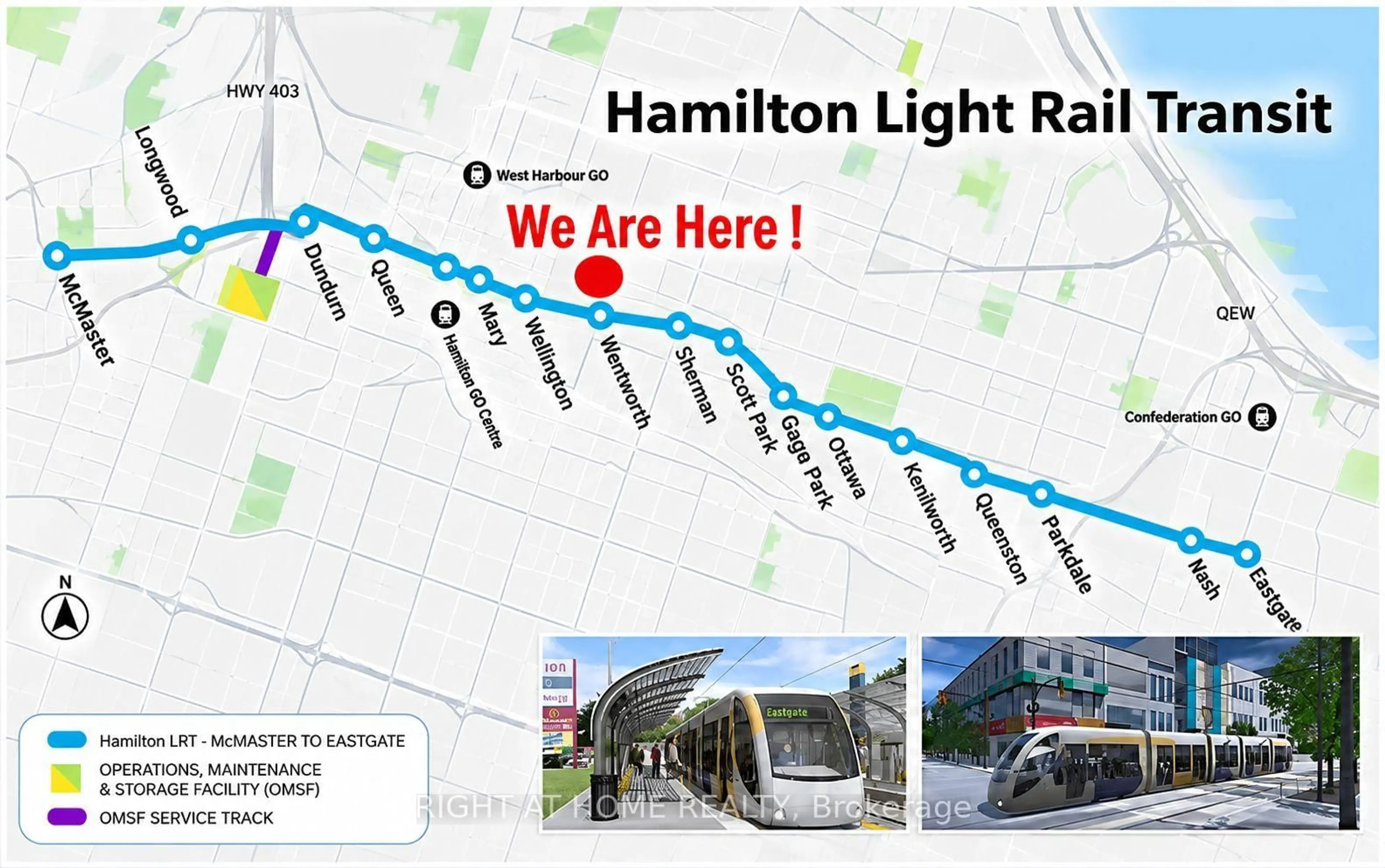 Picture of a map for 663 KING St, Hamilton Ontario L8N 1E5
