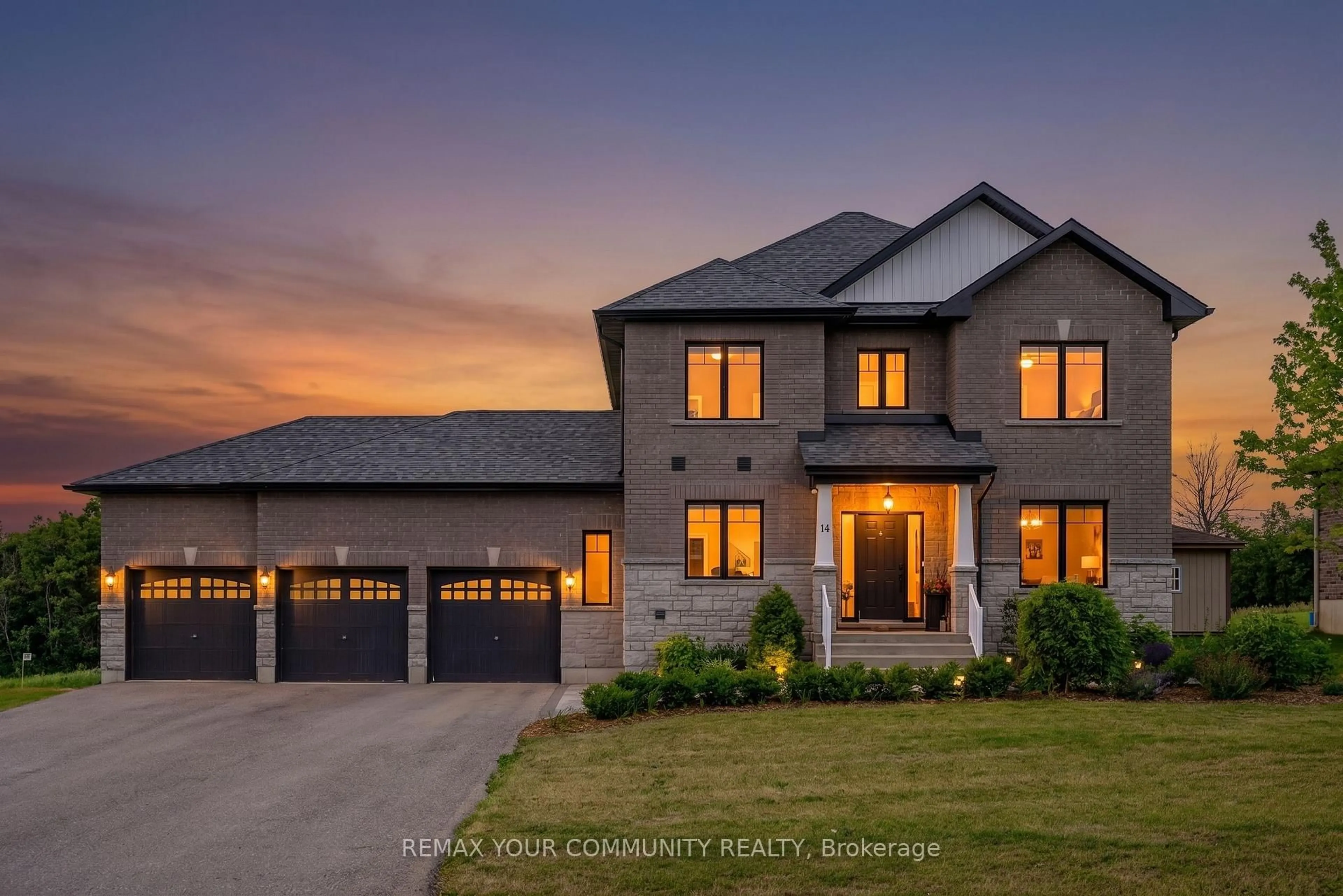 Home with brick exterior material, street for 14 McCrae Cres, Kawartha Lakes Ontario K0M 2T0