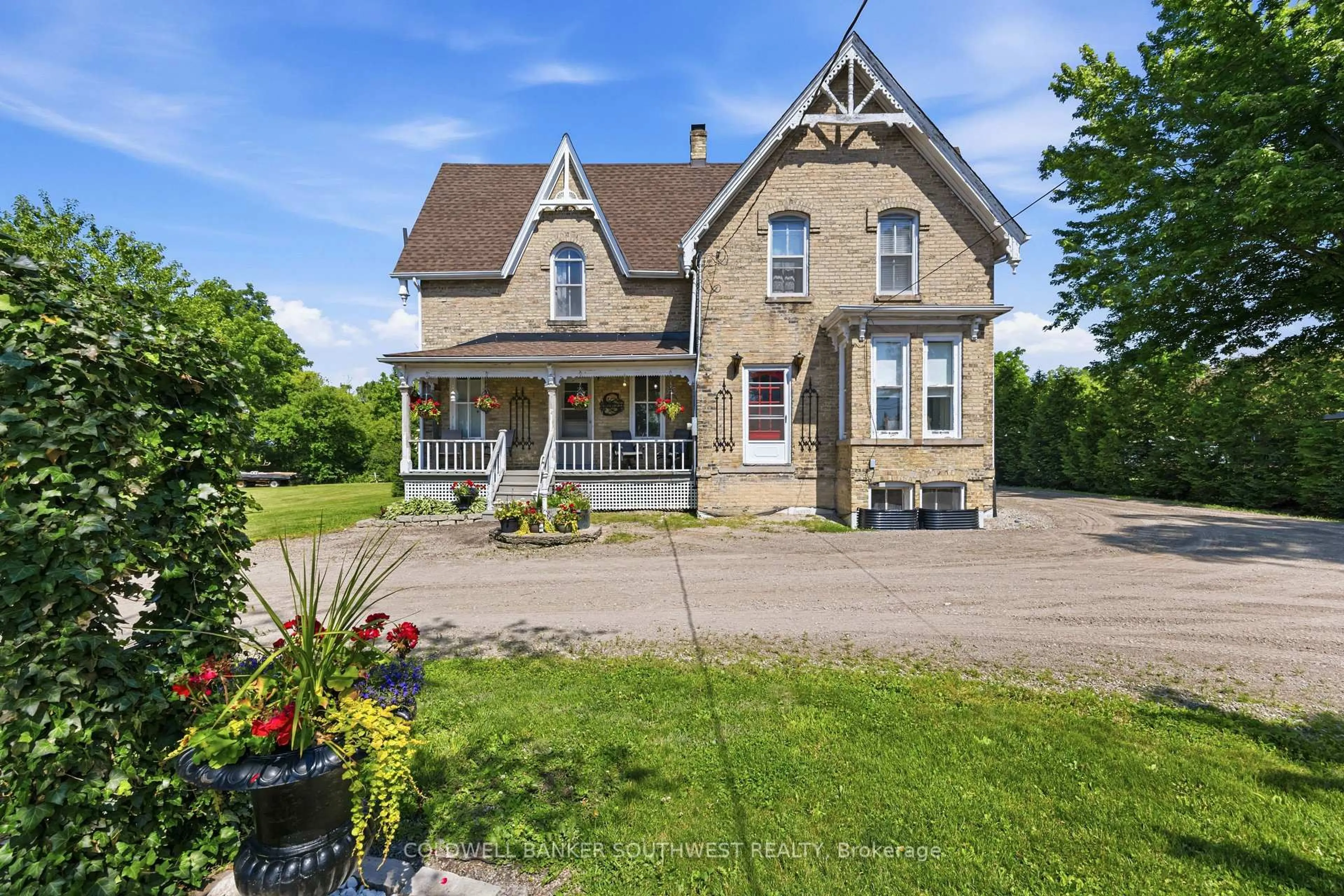 A pic from outside/outdoor area/front of a property/back of a property/a pic from drone, street for 6752 Camlachie Rd, Plympton-Wyoming Ontario N0N 1E0