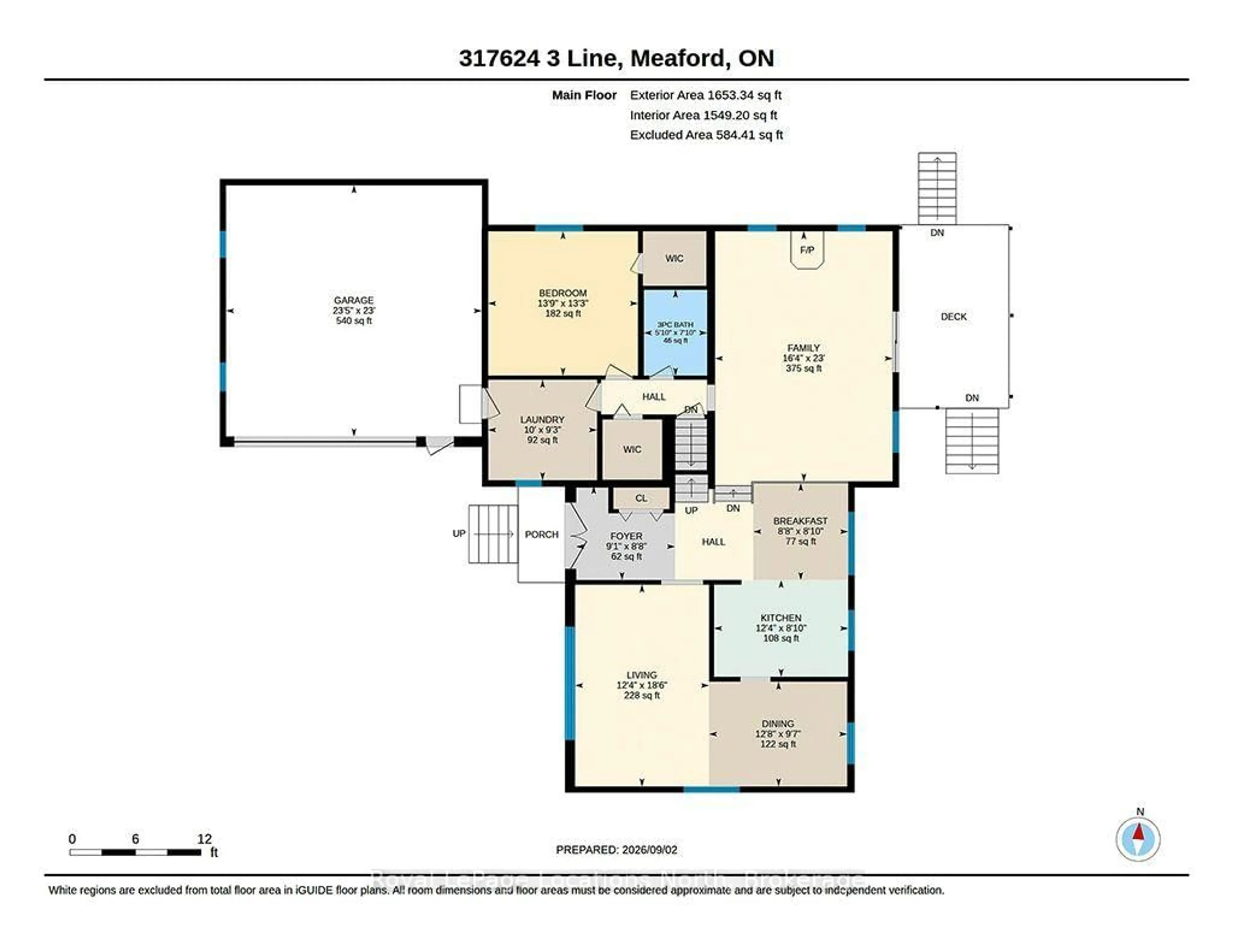 Floor plan for 317624 3rd Line, Meaford Ontario N4L 1W7