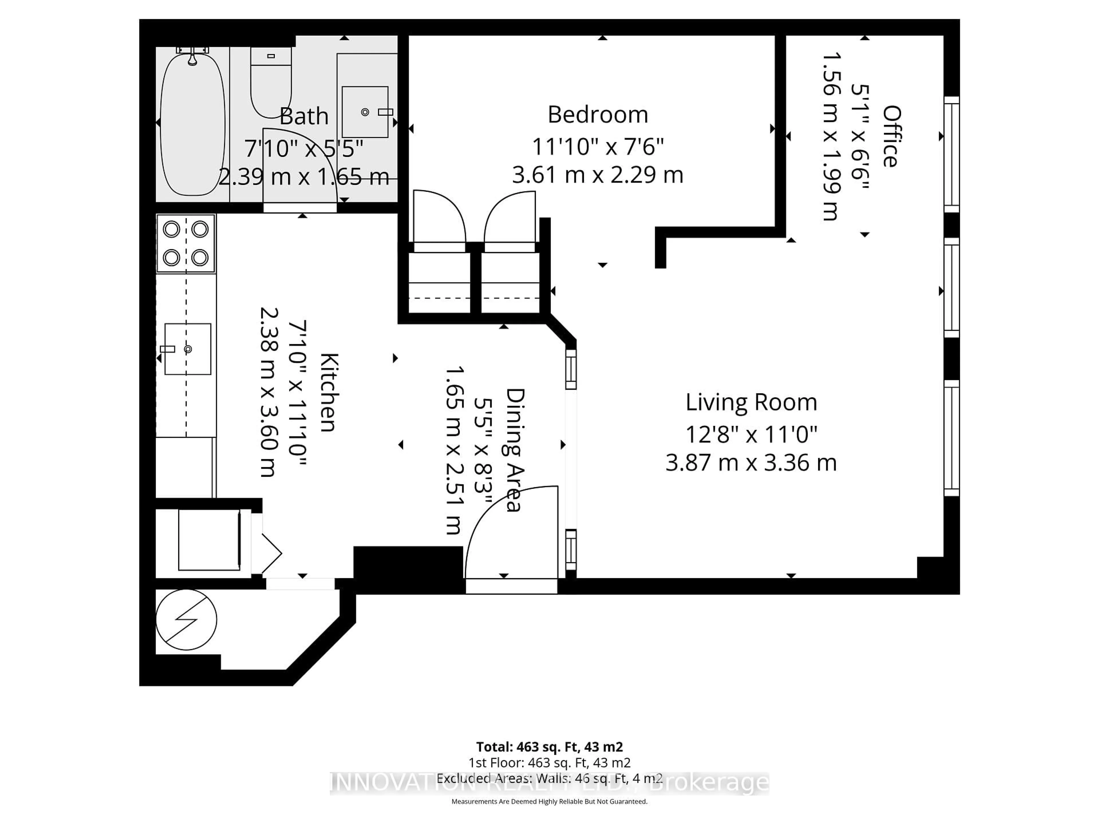 Floor plan for 110 Rideau Terr #1, Ottawa Ontario K1M 0Z2